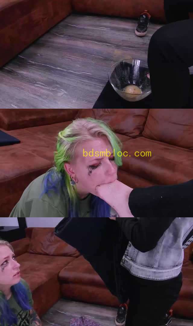 【欧美女王】EX 银发女主调教新女奴2 疯狂的深喉 眼睛都睁不开