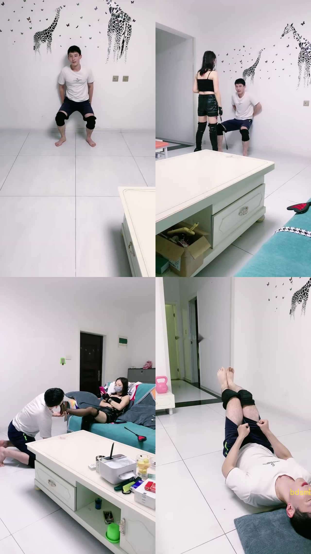 【蜜糖情侣】各种体罚/高跟踩踏/闻舔黑丝