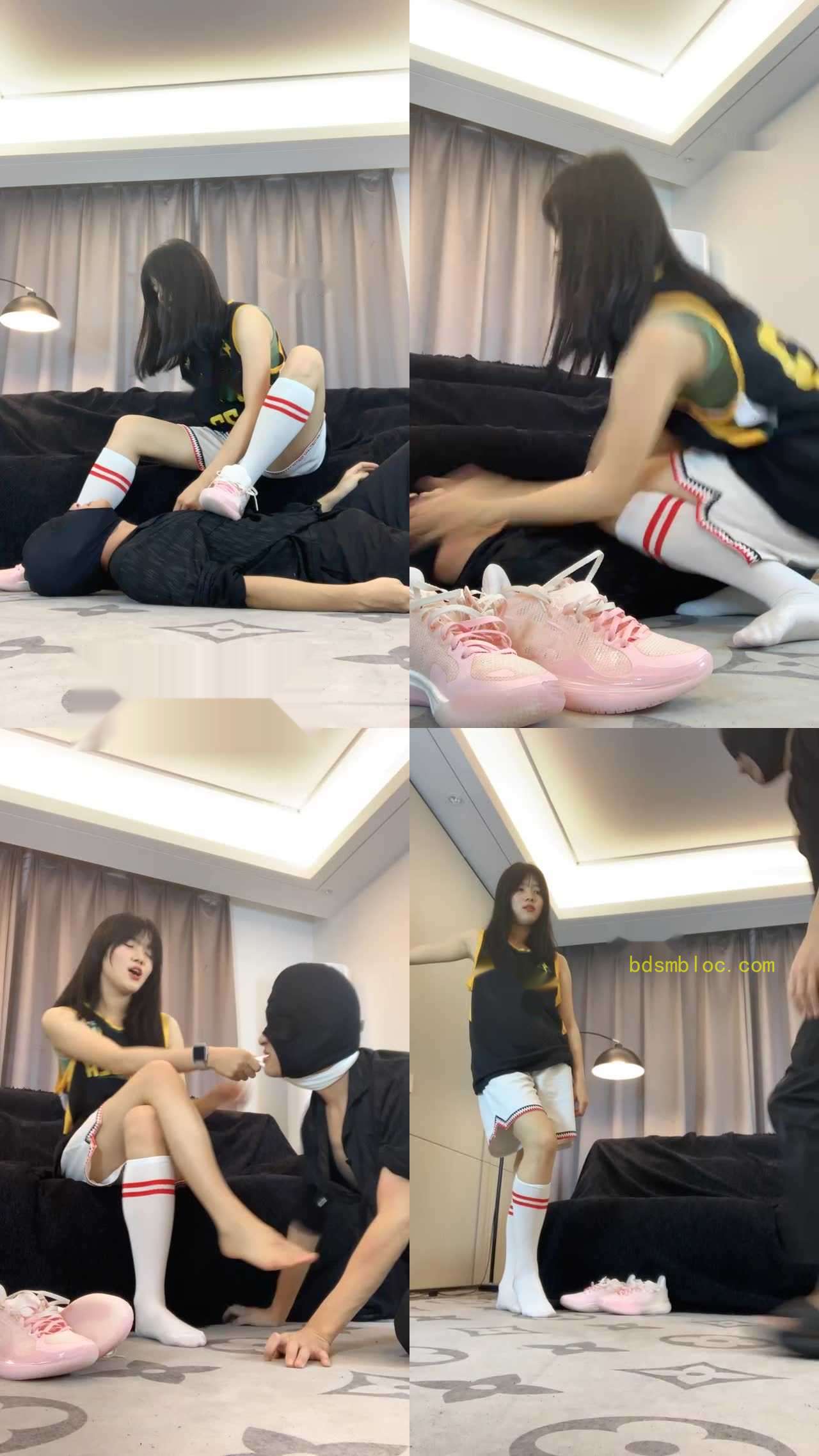 【女生也能很暴力】篮球宝贝刚运动打完球