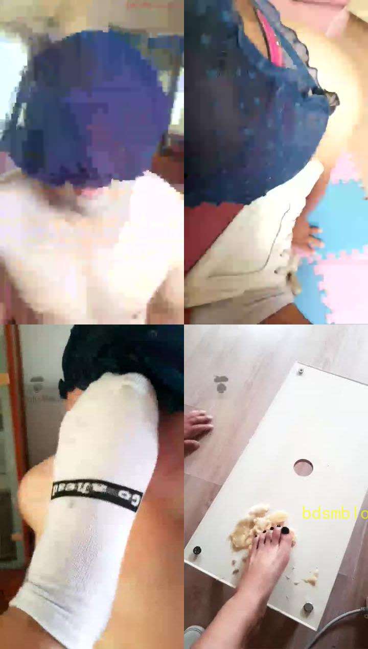 【一纸旧人香】 贱狗来晚了惩罚100耳光 脚喂食 恋足