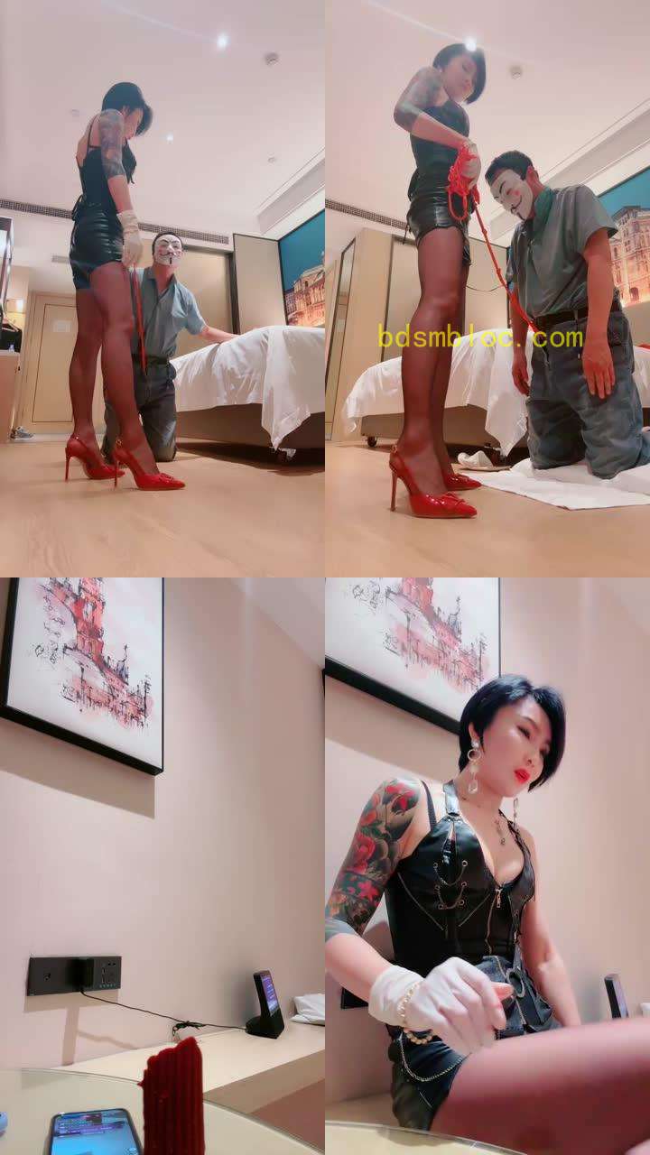 【爵恋霸主】骑马犬化面具男/滴蜡虐乳高跟踩