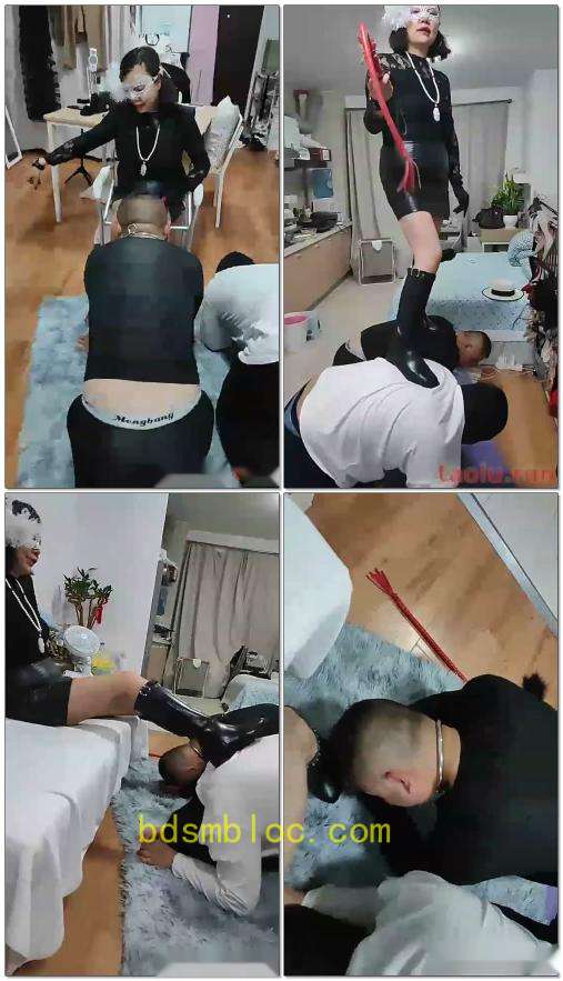 【乐爷】女王调教三贱狗