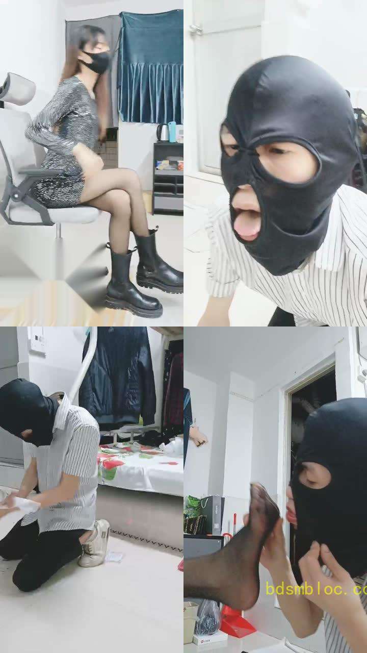 【格格】开发擦鞋工人做狗（舔满是泥的靴底）