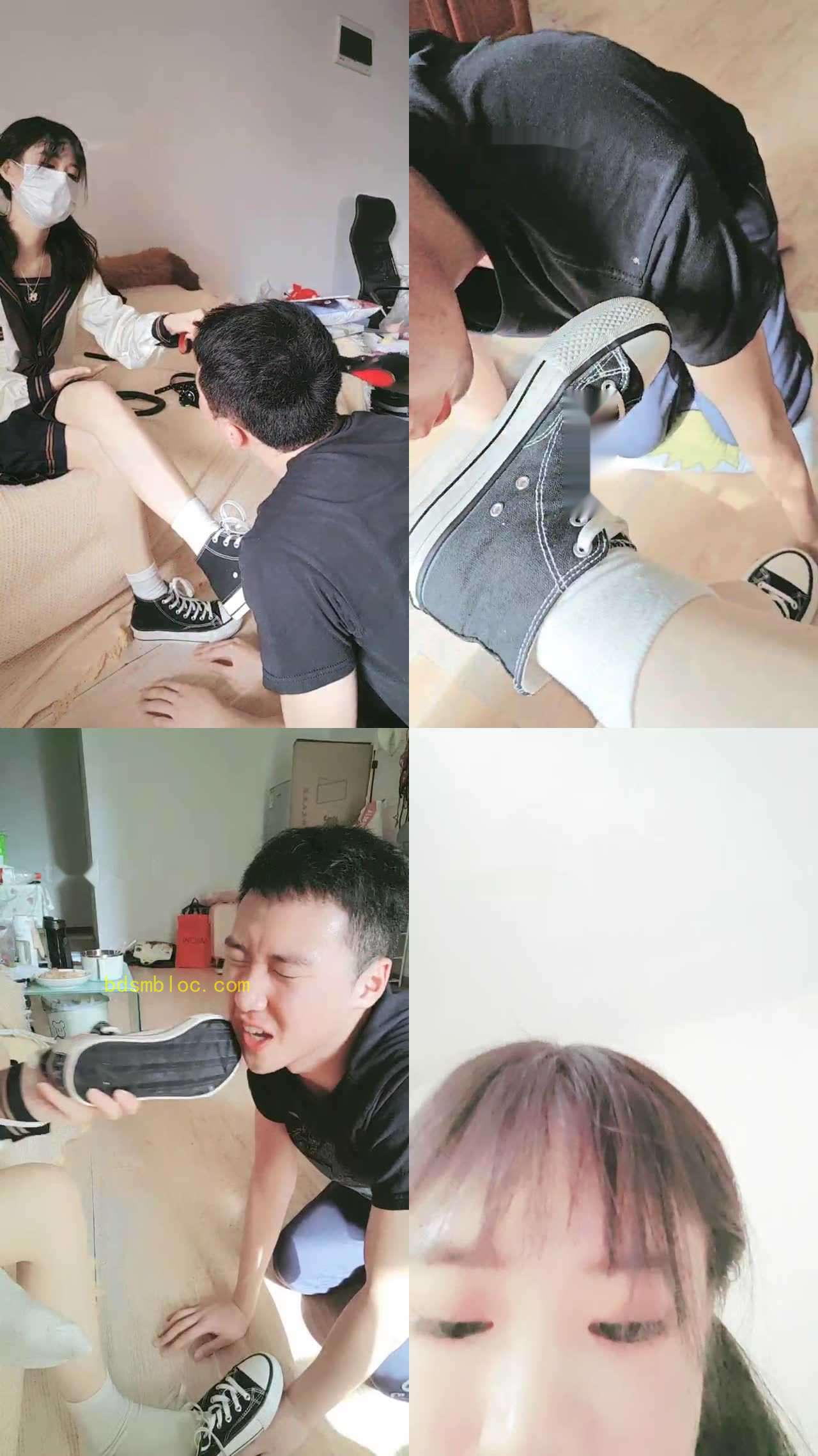 【奶味小仙女】JK装暴力调-跺手踢裆/钻胯鞭打/鞋底耳光喂食