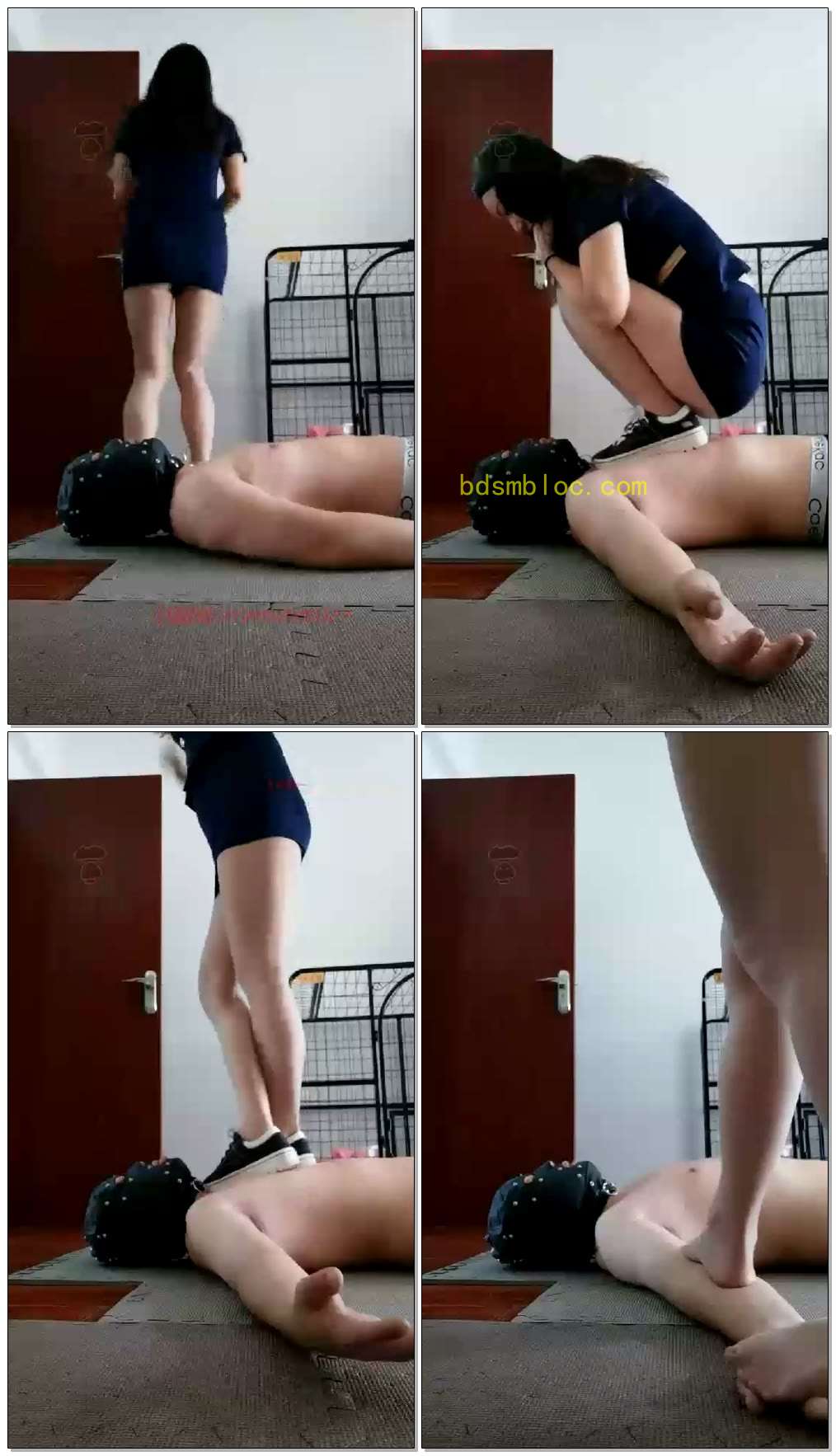 【幸运女王】帆布鞋全体重踩踏