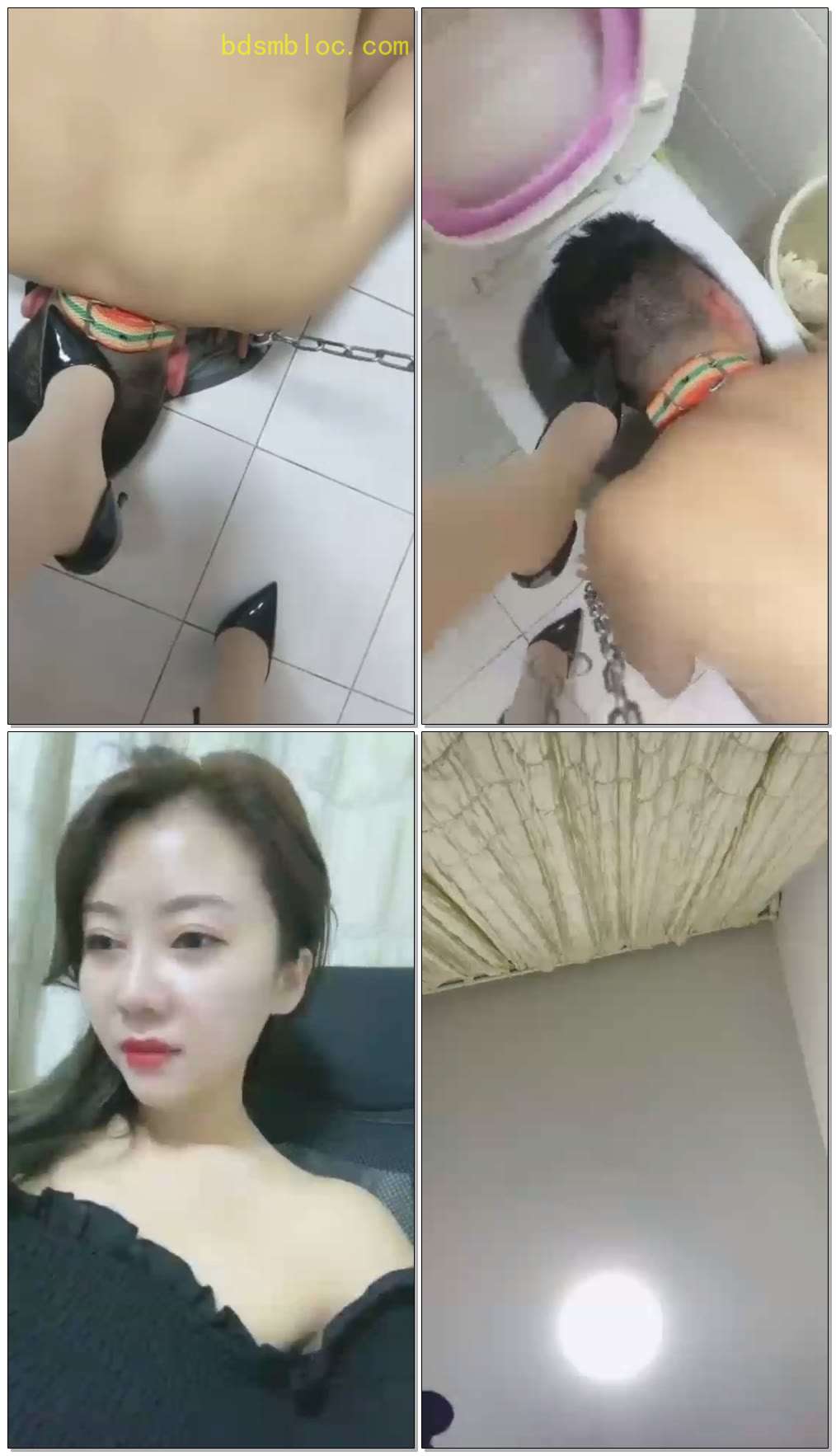 【冰冰女神】强迫贱奴舔脏脏的马桶
