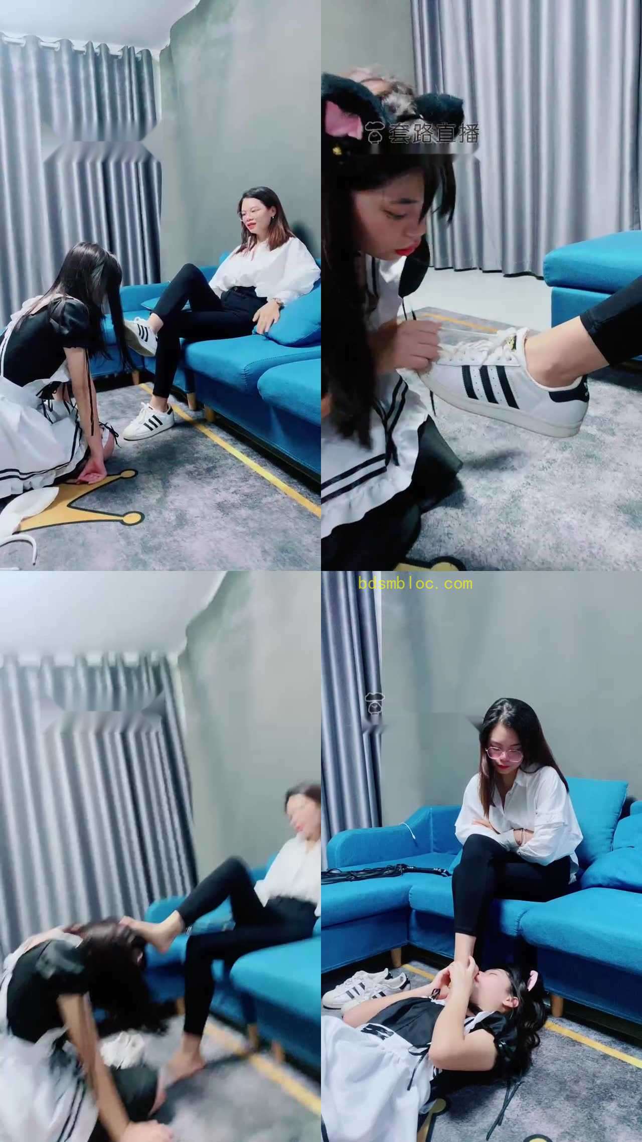 【婷婷】双脚原味白袜首调女奴