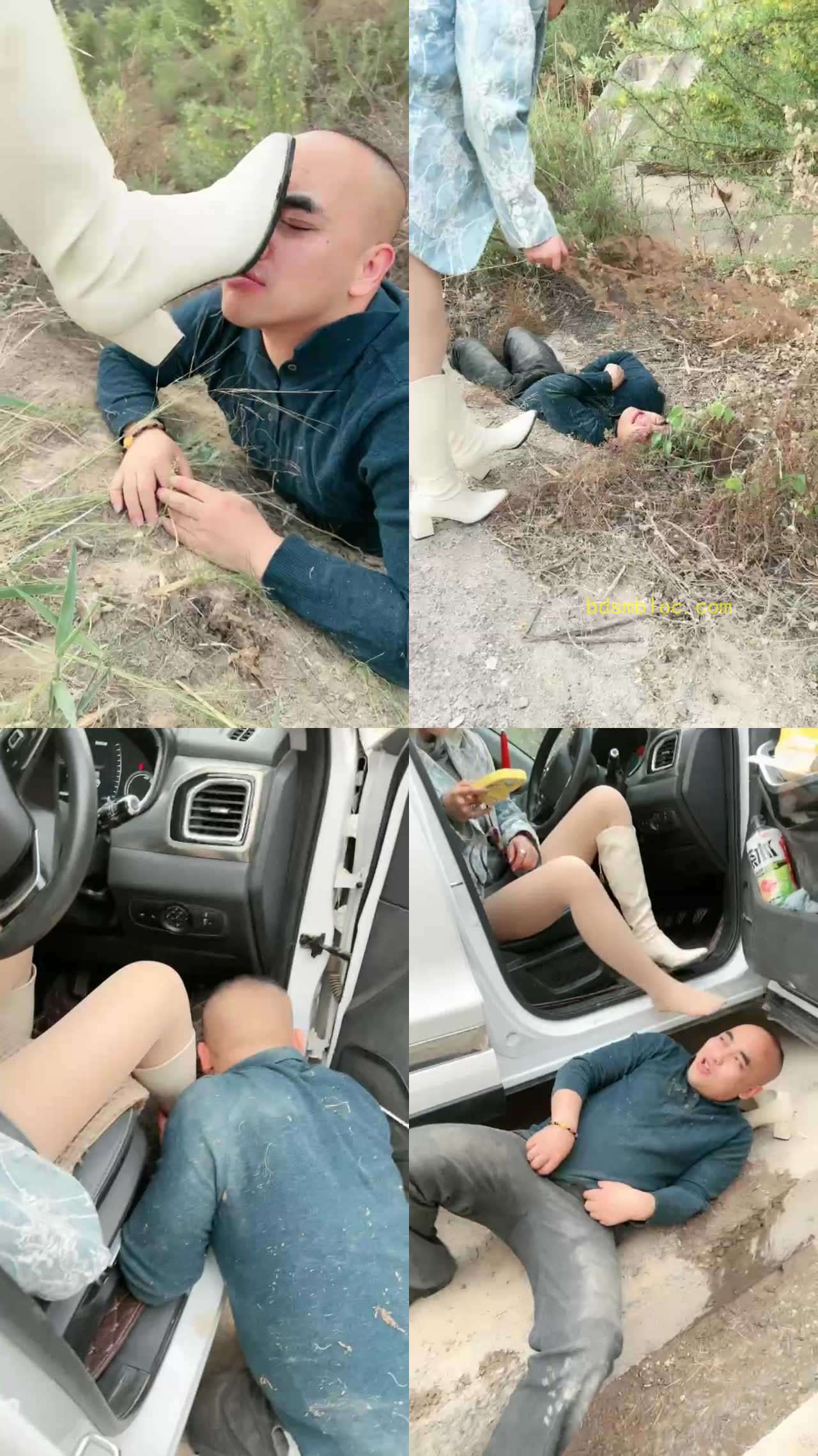 【西北傻子】TJ素人妹妹户外凌虐臭水沟吃牛粪