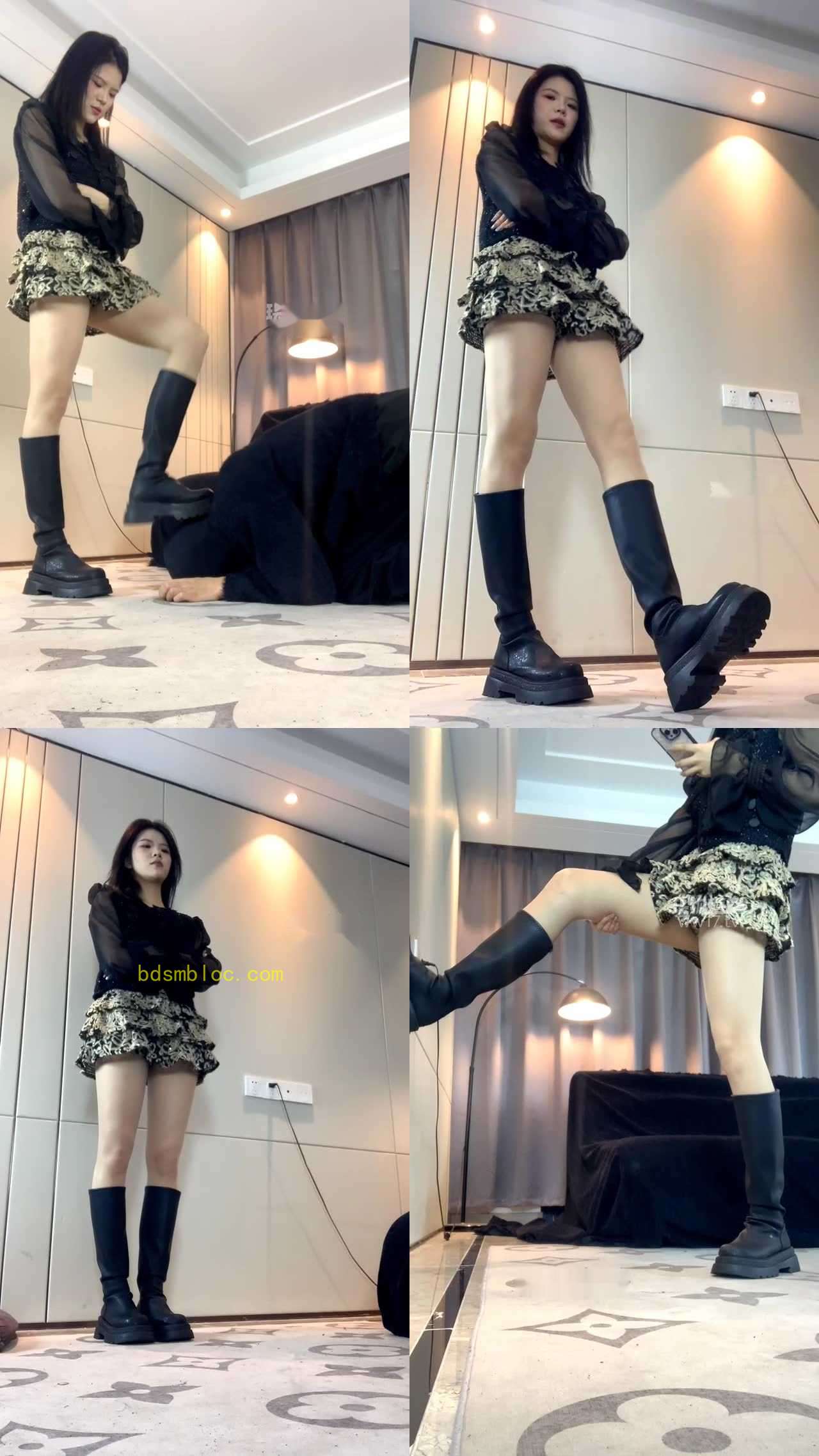 【女生也能很暴力】艺术舞蹈女神长靴肉丝