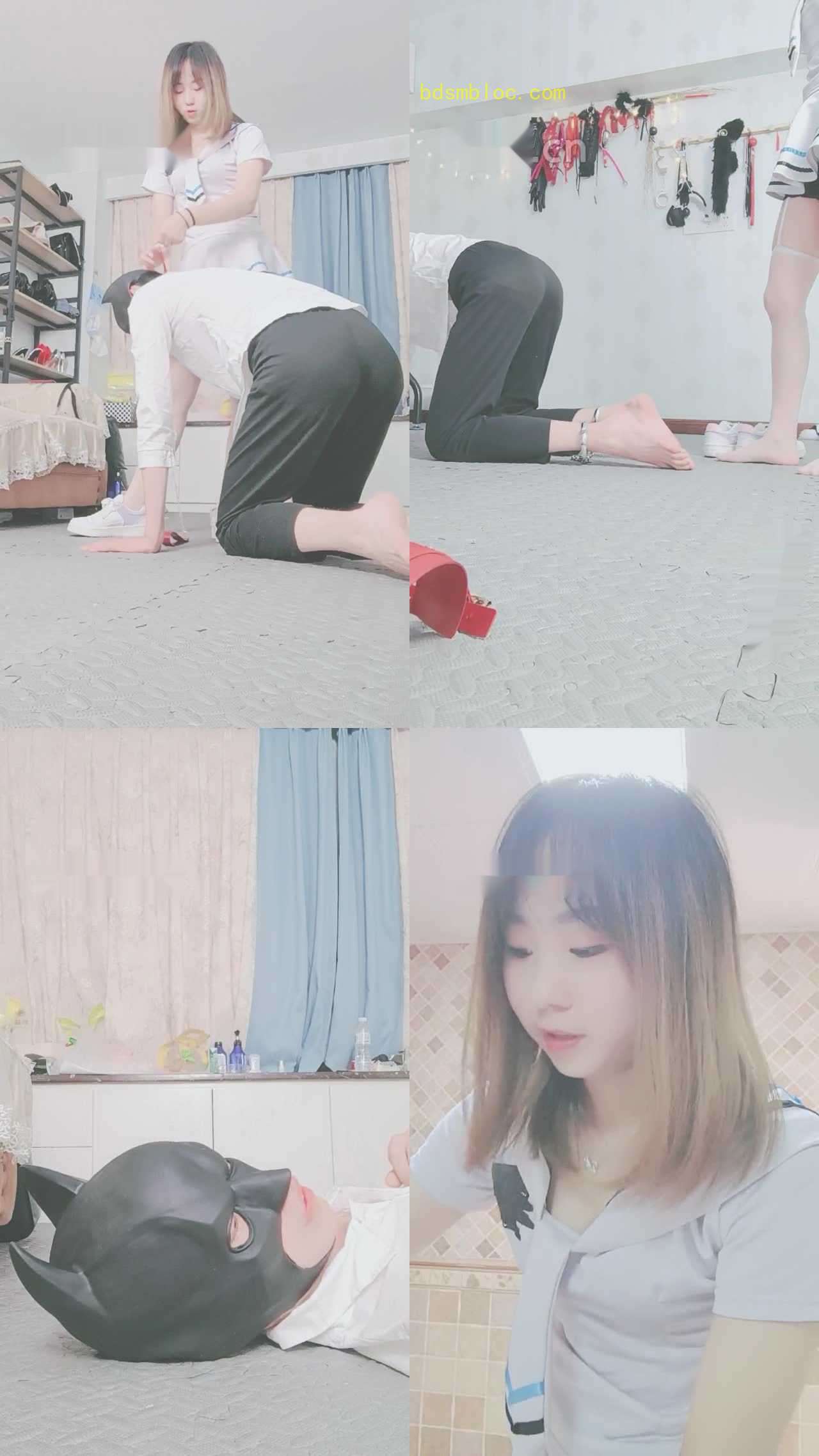 【果儿】手铐捆绑/小白鞋肉丝踩/转胯骑马/闻鞋窝