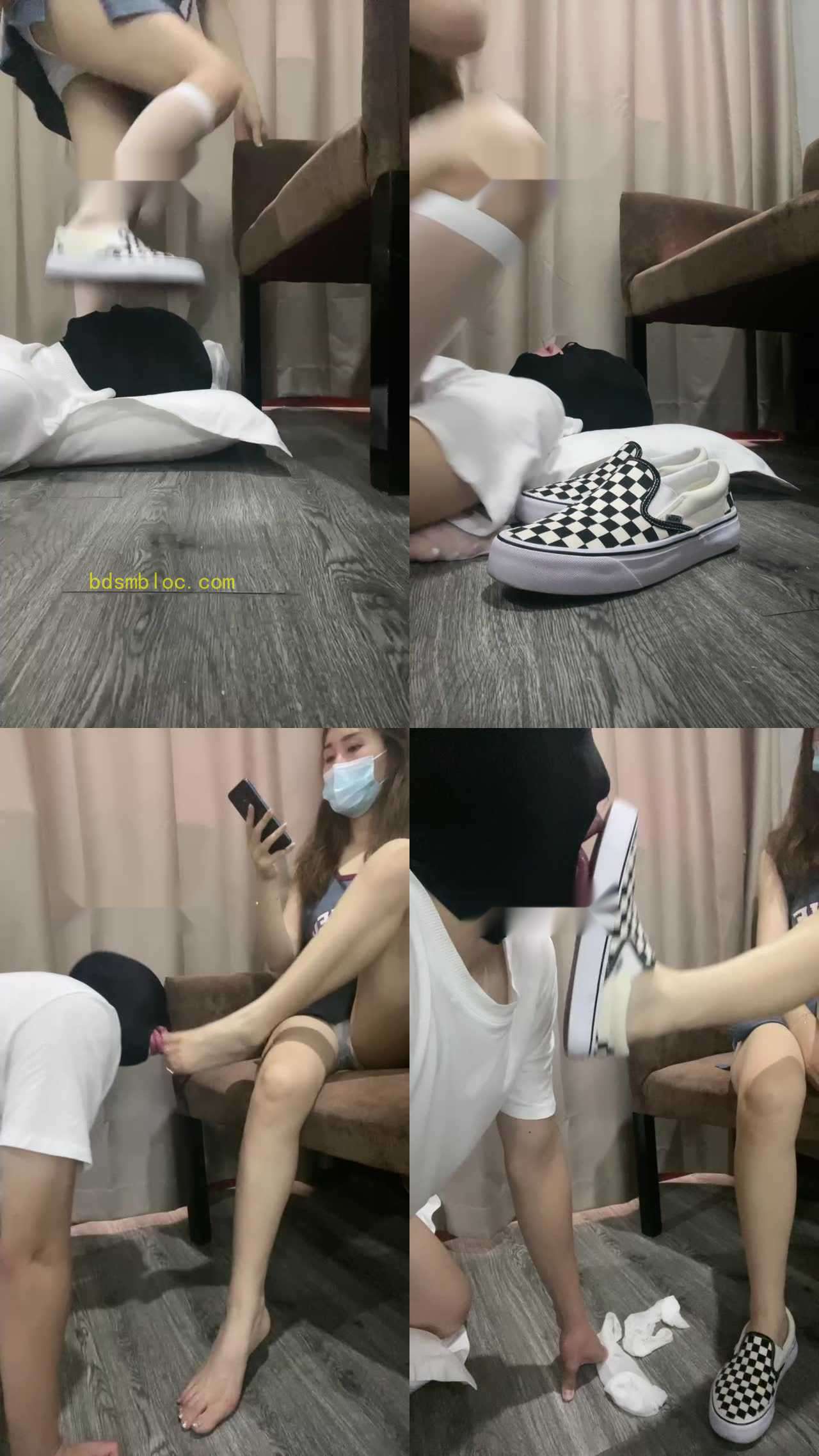 【晨希S】训练懵懂第一次的小奶狗轻度踩踏深喉