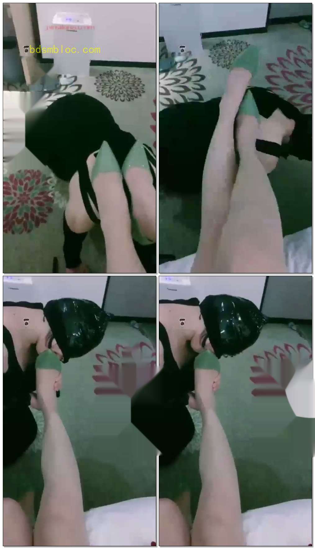 【丹丹S】贱女奴脚垫家具舔鞋底