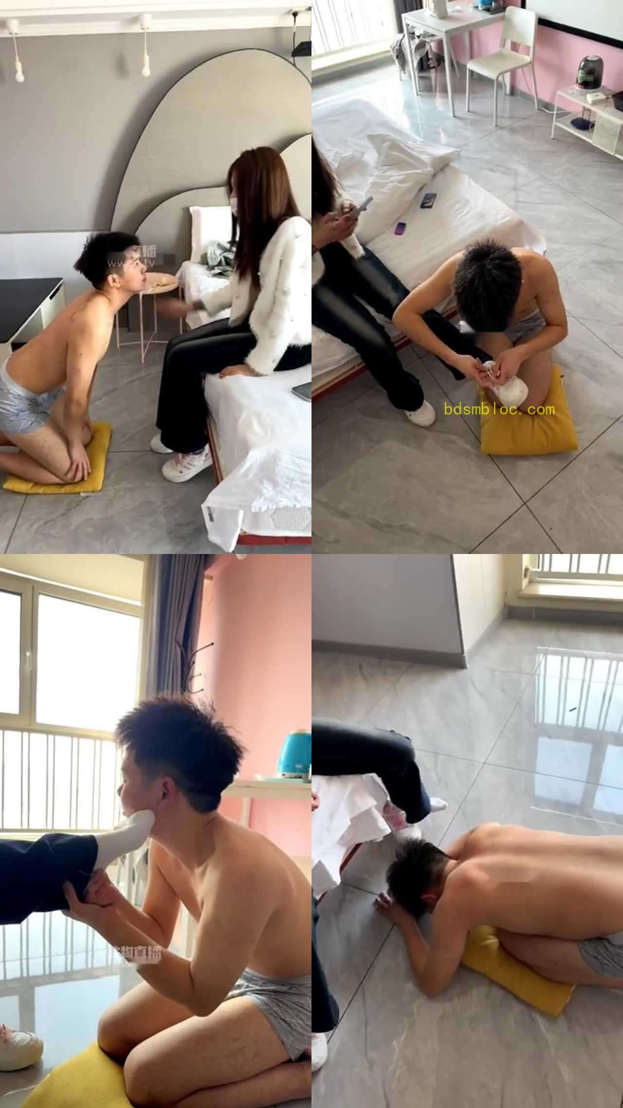 【王哥】双精神小妹 暴打耳光踢踹虐狗赏赐白袜吸闻裸足深喉