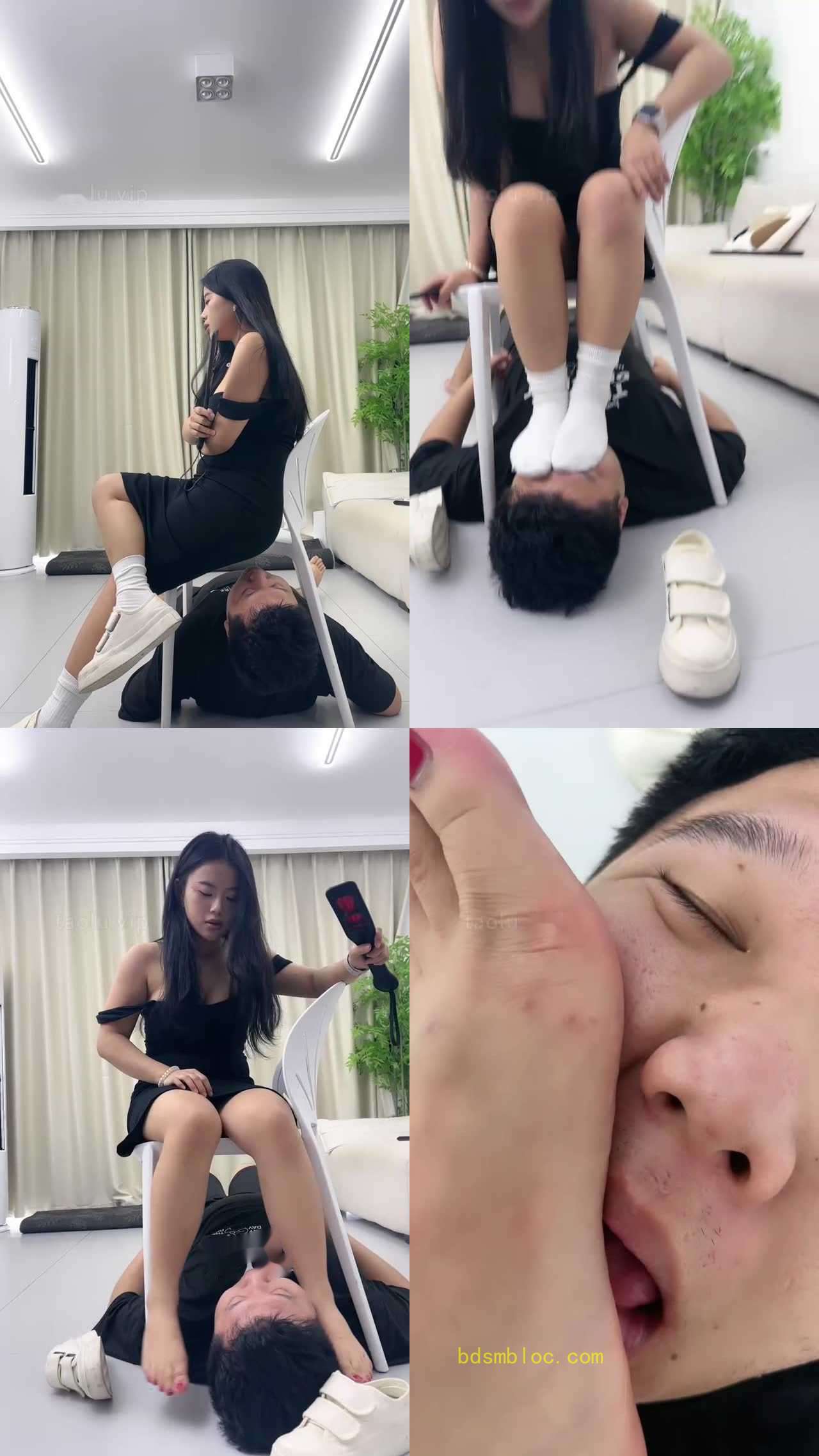 【伊诺】白鞋白袜气味羞辱/踩踏/臀部诱惑