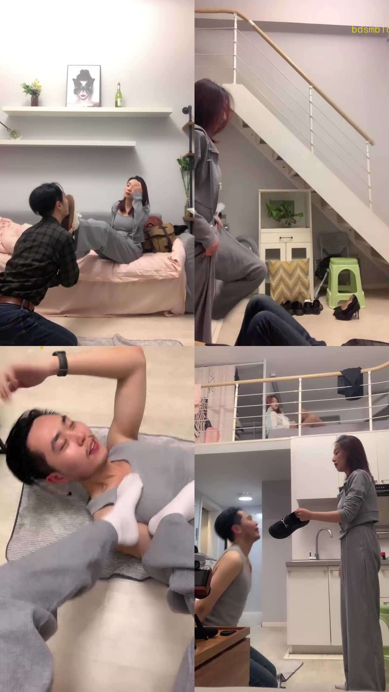 【术术】强制舔脏鞋闻白袜/白袜塞嘴提档/全体重踩踏