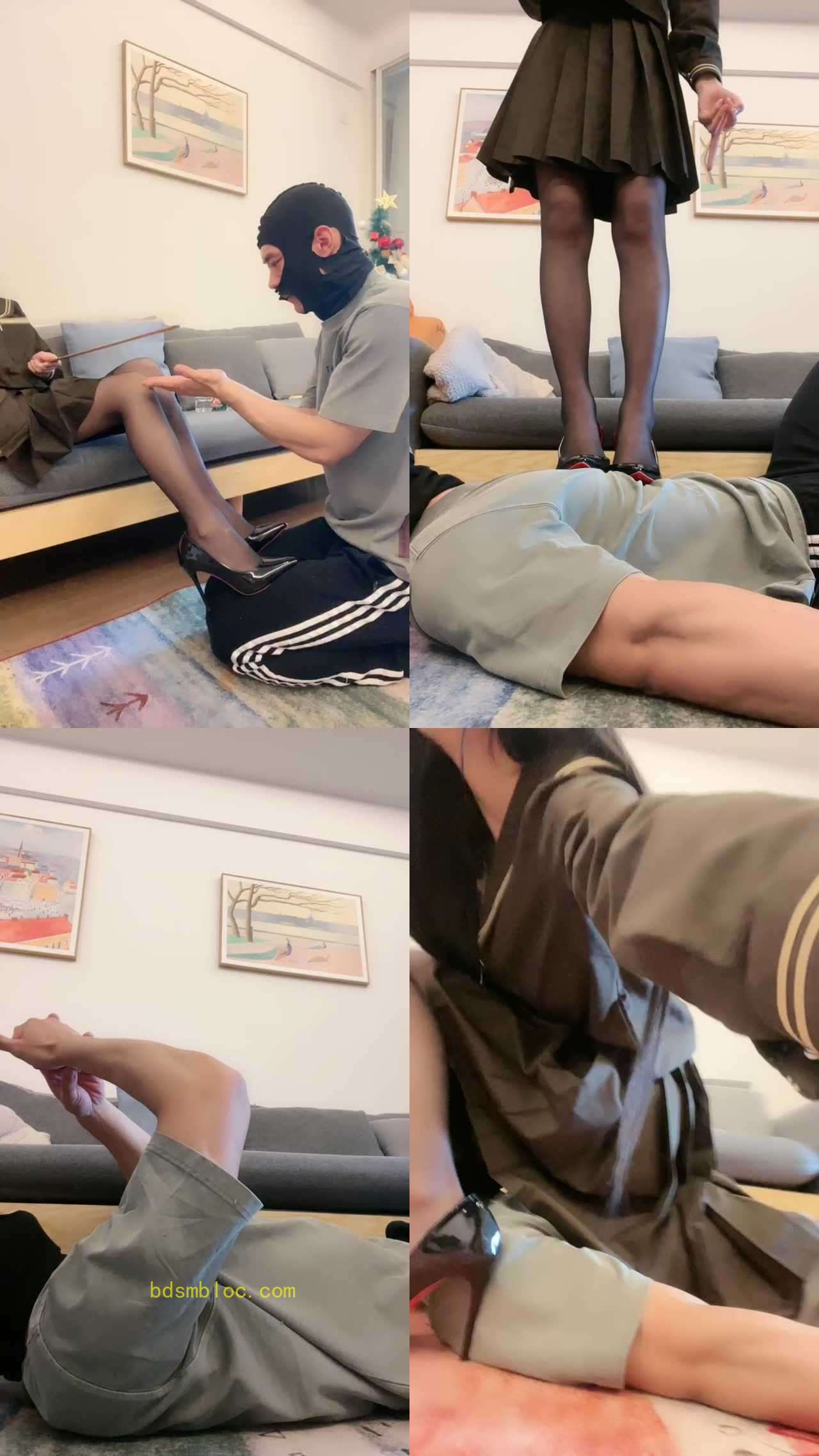 【奈奈生】家法侍候犯错狗-打手心/筷子刑/高跟踩踏/掐乳喂口水