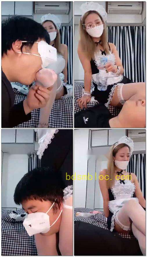 【重庆柠檬s】女仆装喂狗喝圣水