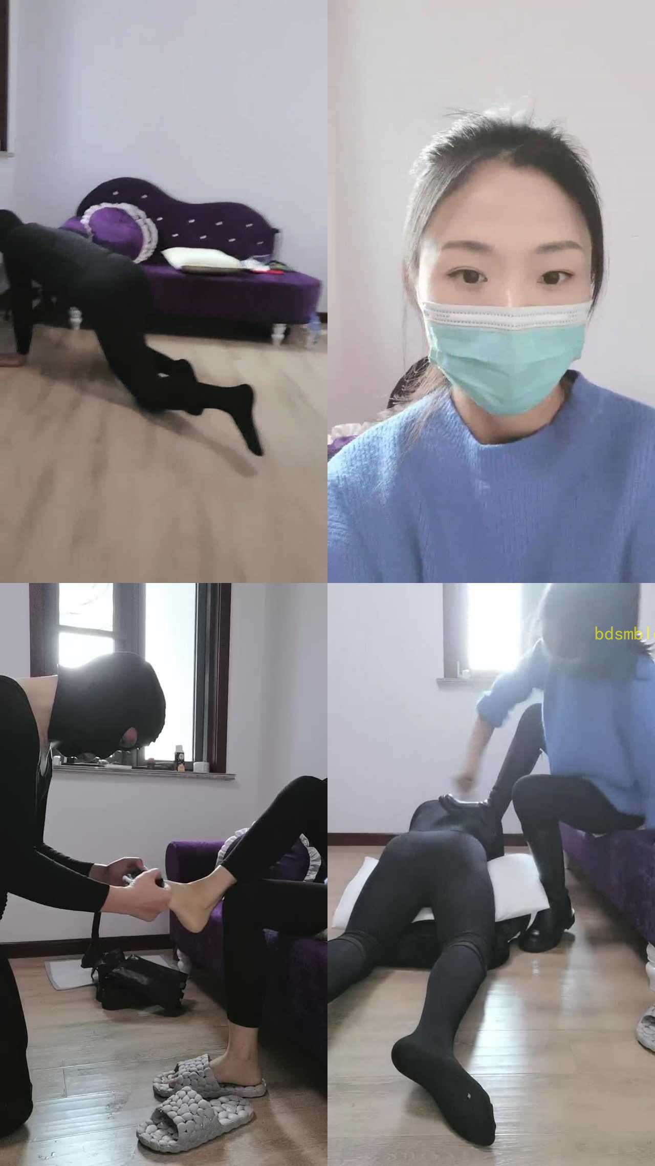 【凌儿女神】圈养狗第二天-圣水浓痰/咀嚼物马桶水/500下sp