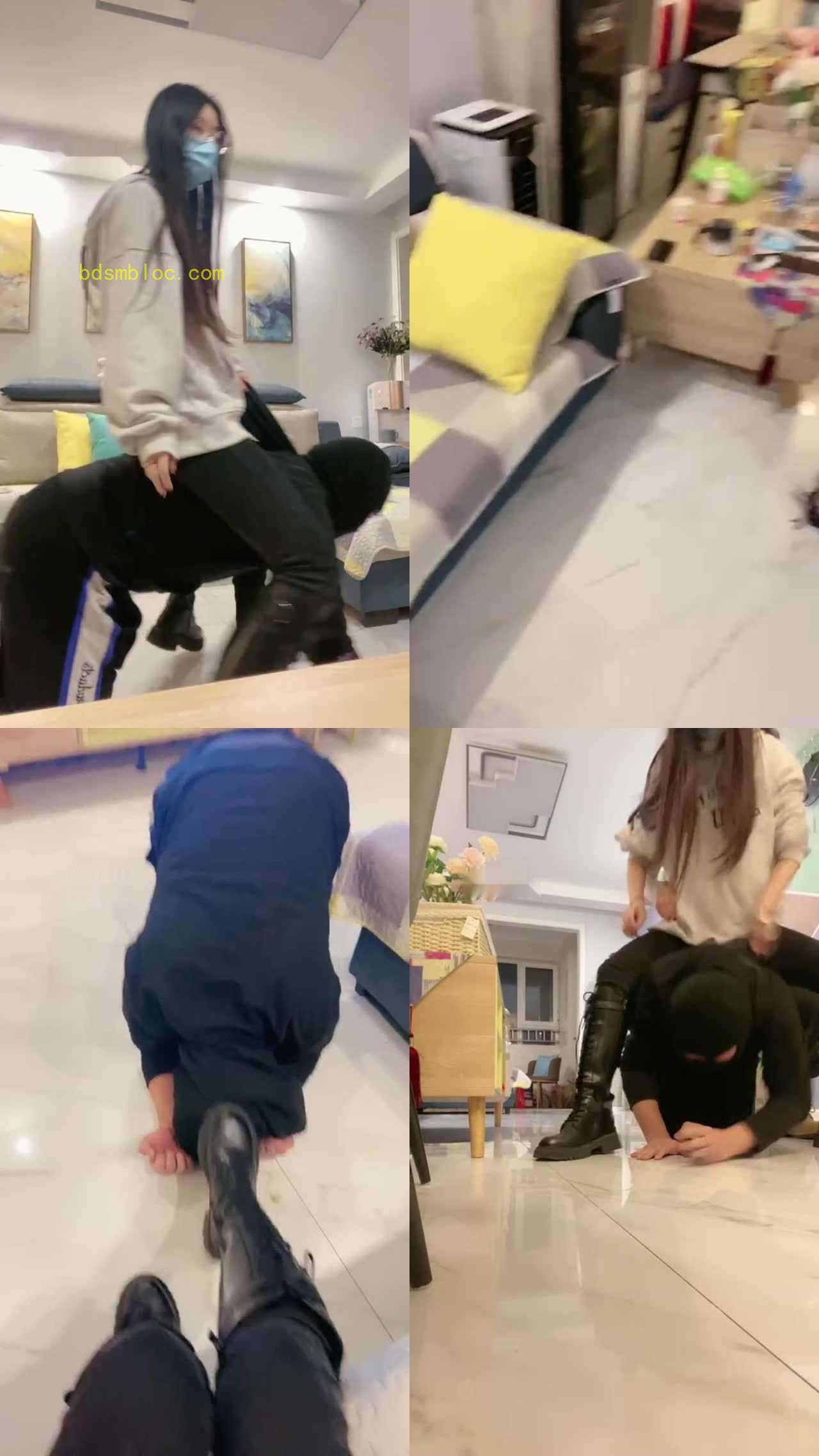 【罗宾】带素人同事凶残骑马奴