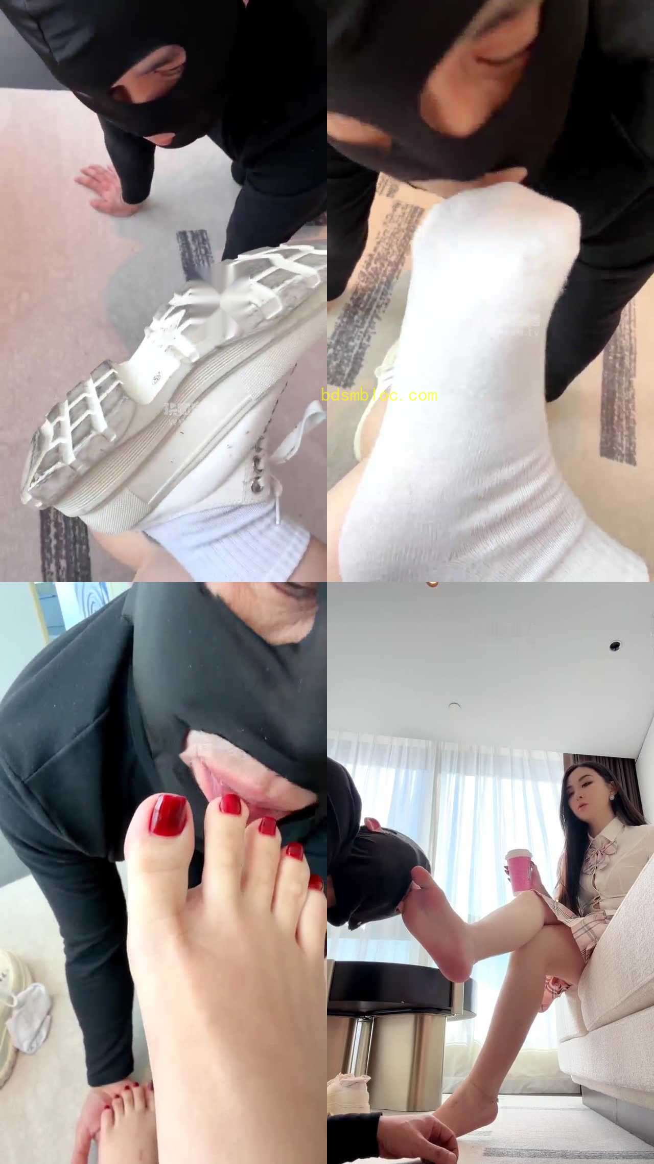 【风吟女神】脏鞋底 强制清理浓重棉袜除臭裸足舔脚深喉训斥不断