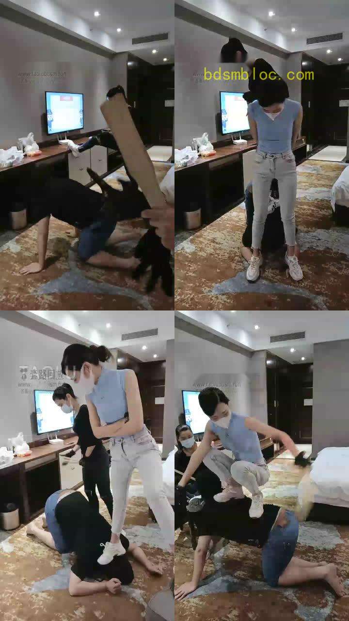 【多多S】摩擦骚逼狗头狗脸！全体重踩狗脸！疯狂sp