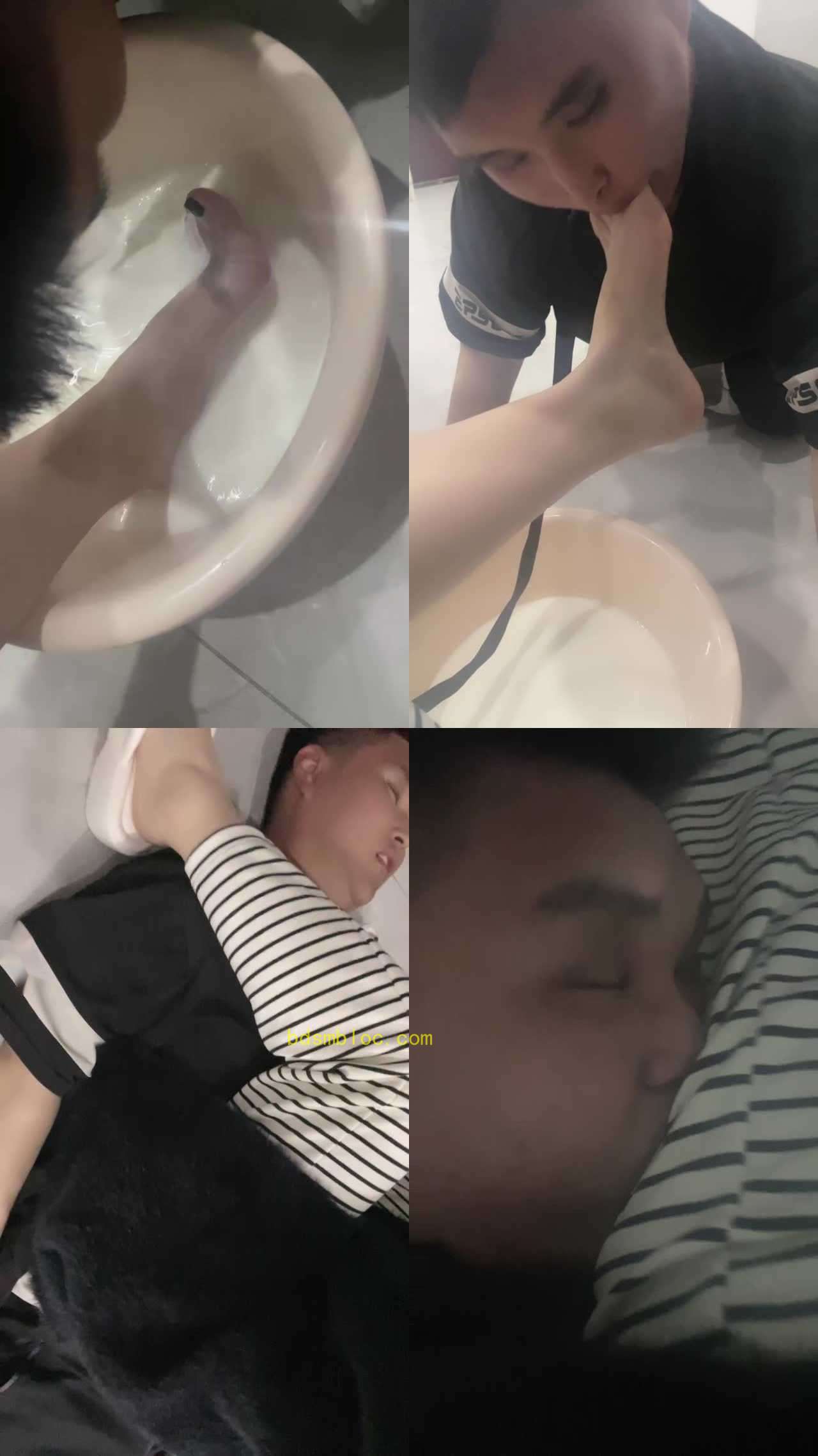 【馨馨S】喝洗脚水圣水/全体重踩踏