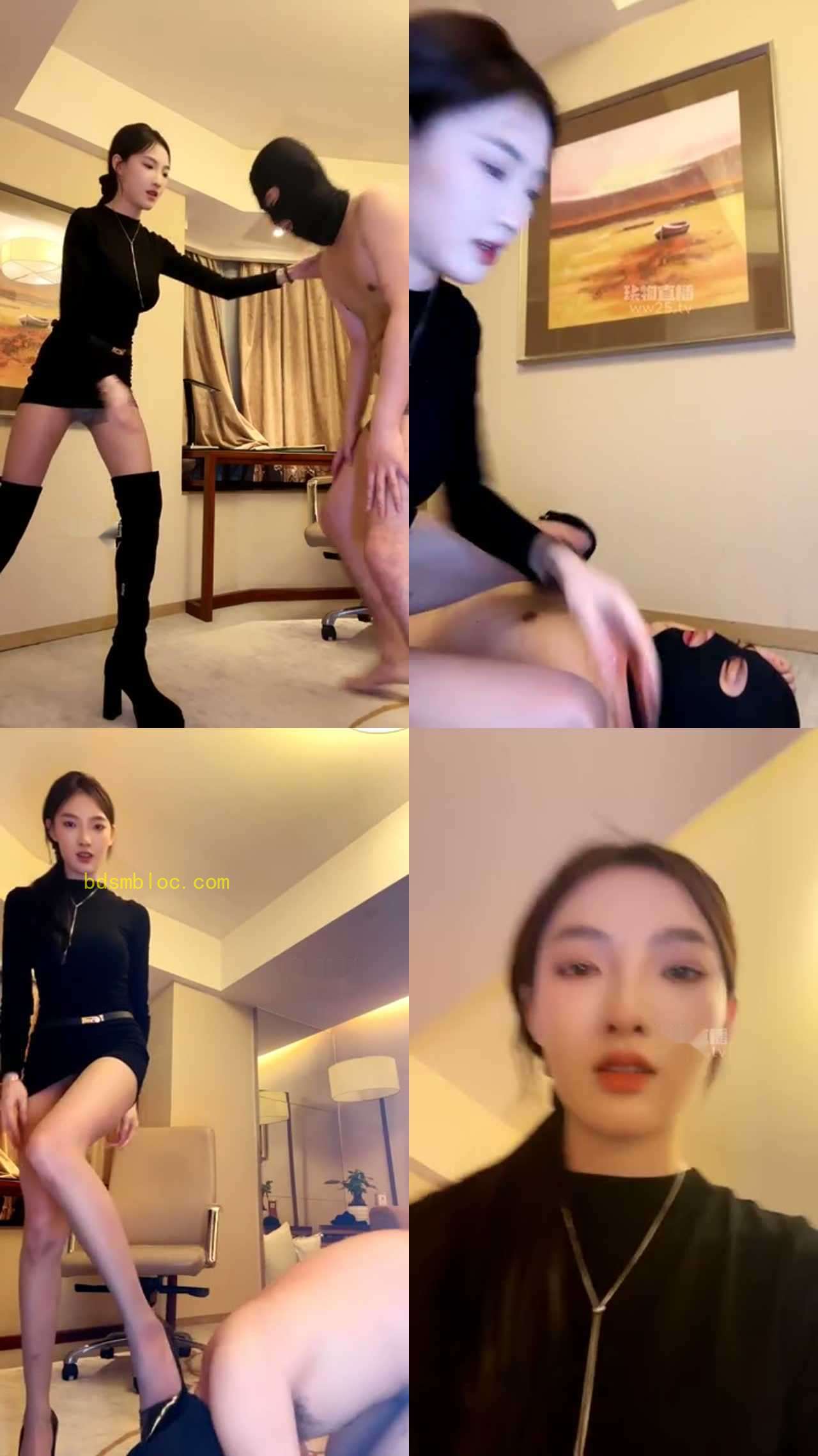 【千千】踢裆踩踏专场 狠踢裆全体重踩踏热舞羞辱