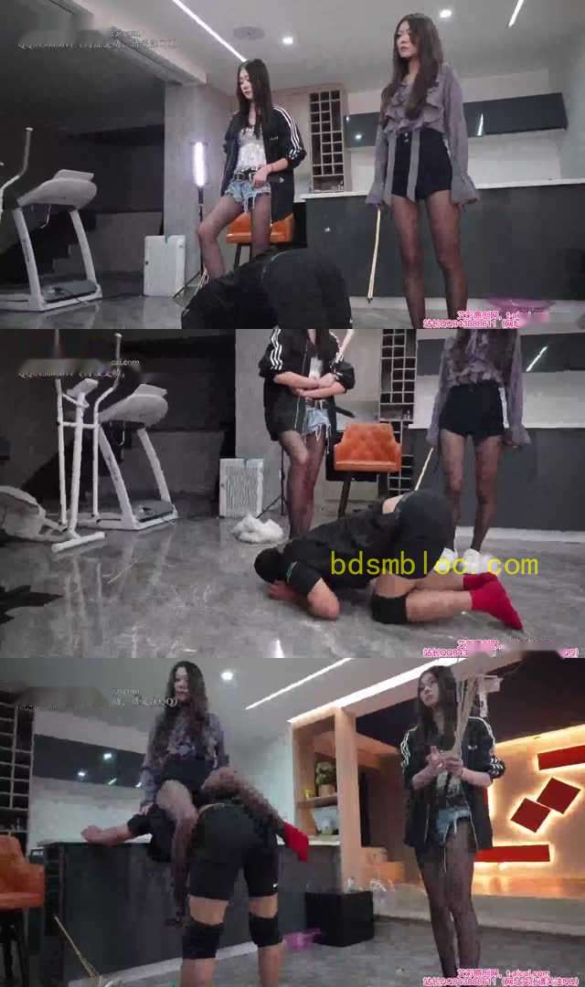 【银儿】画画S和鱼七S 魔鬼藤条重度另类调教 高跟踩乳