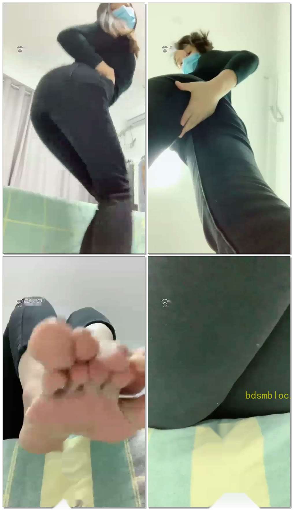 【媚娘女王】胯下视角蕾丝袜坐垫羞辱