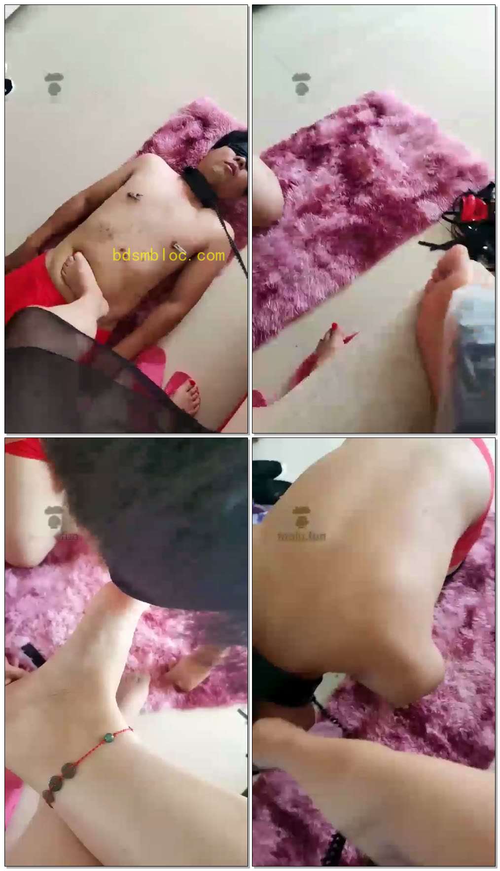 【小雨女主】遛狗现场舔脚+深喉+耳光+SP滴蜡