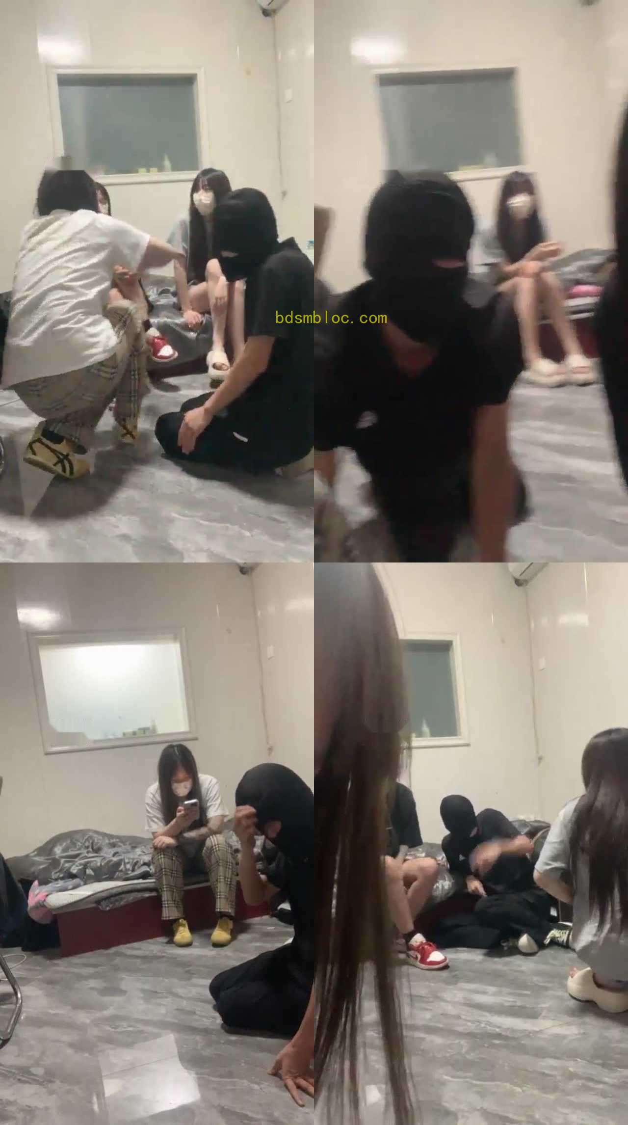 【素人也能很暴力】三女生 暴力调教