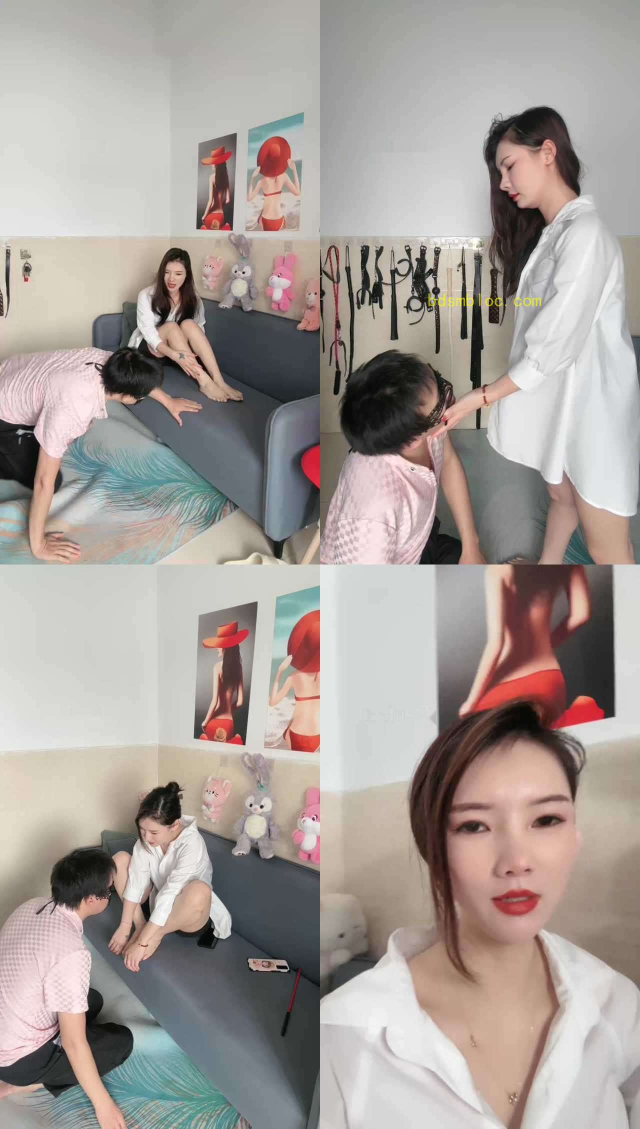 【木子大大】脚踩狗头强制虐打