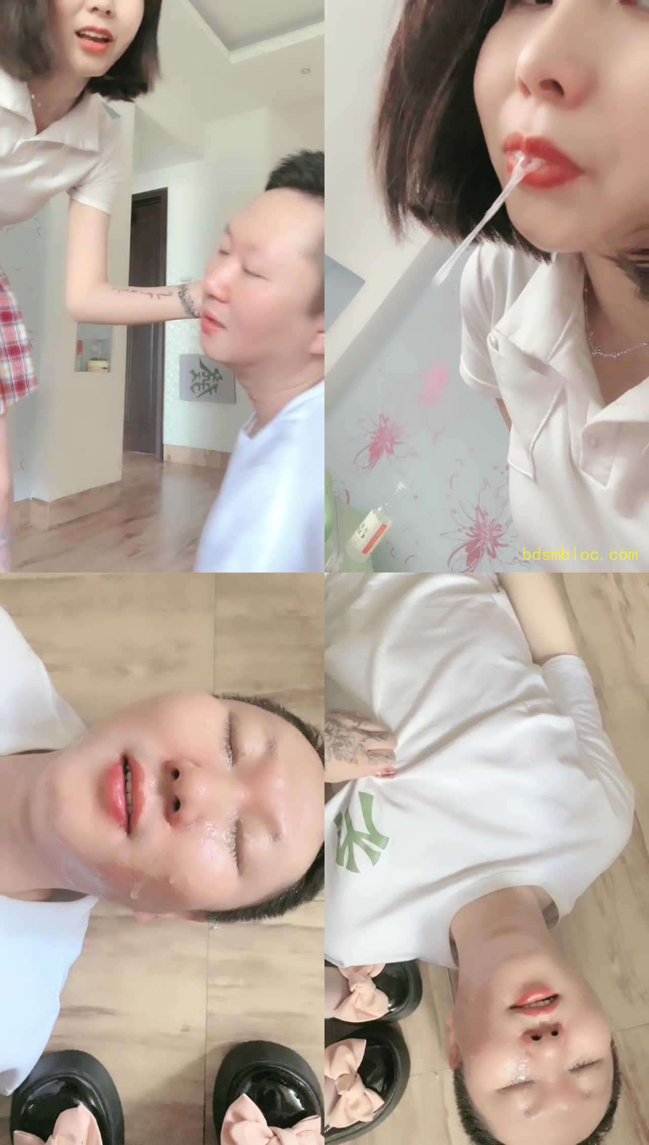【墨妈妈】口水专场-全程口水喷脸-极度反差羞辱-虐乳