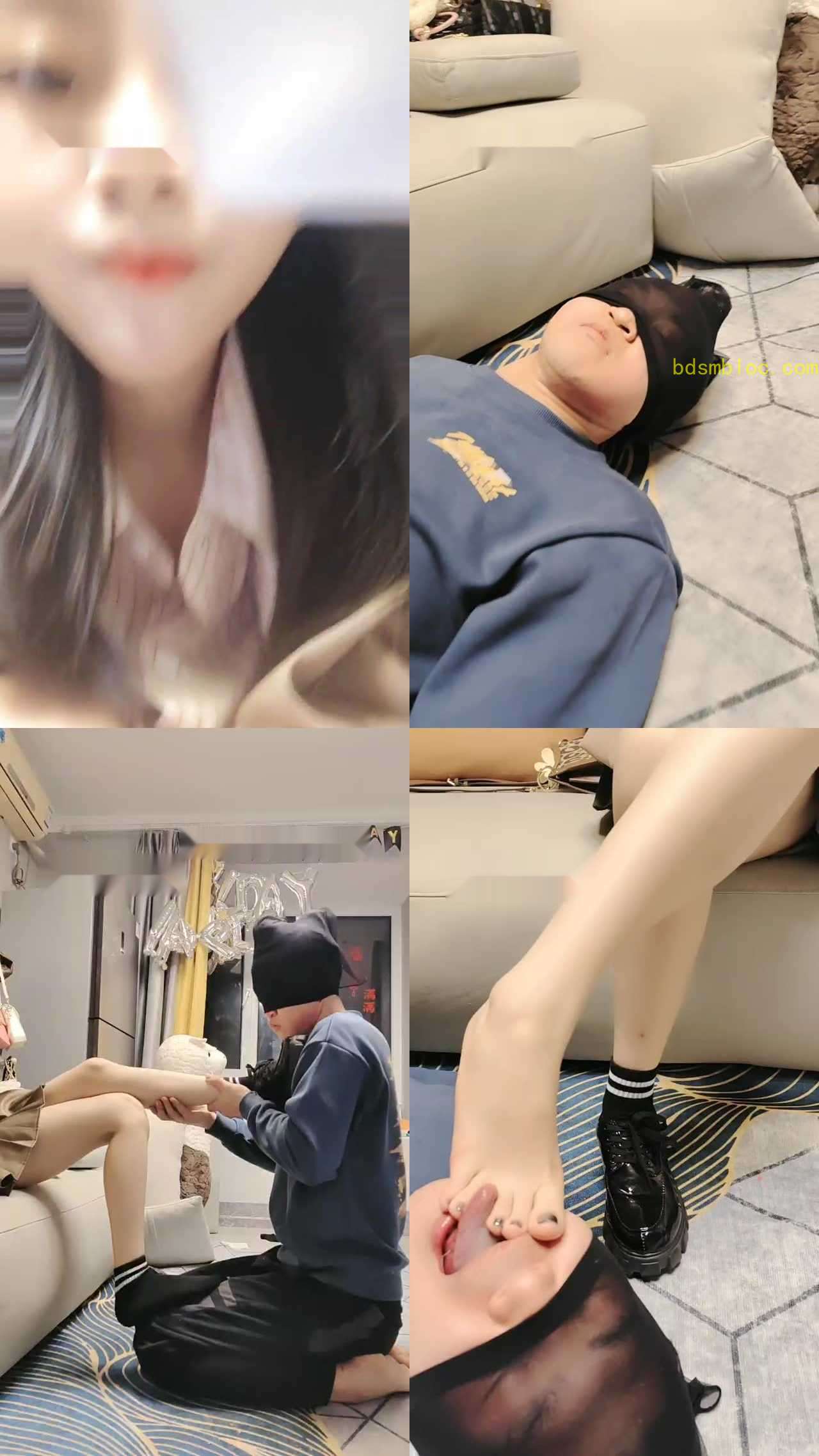 【丫丫】转胯/皮鞋黑棉袜诱惑/丝袜塞嘴/骑马滴蜡