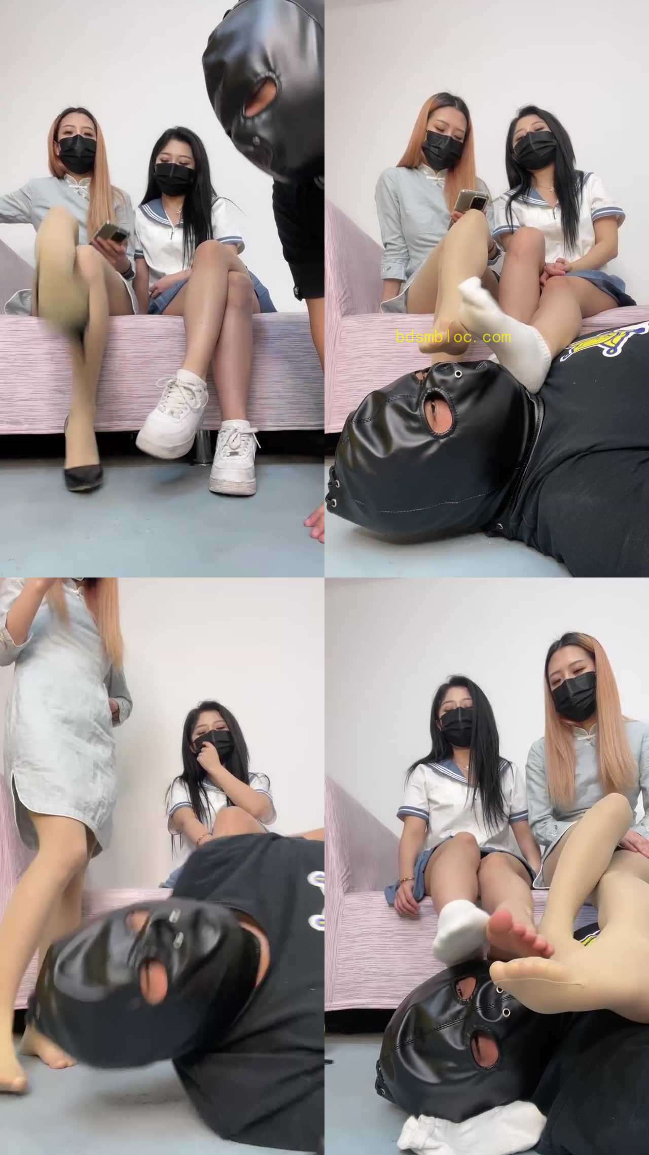 【LCT-XG】双S-原味白袜+丝袜踩脚垫