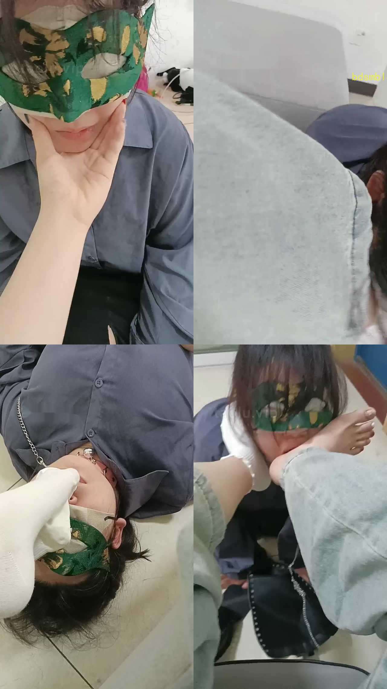 【爱可呀】开发新女慕-胯下辱/舔鞋底/吃臭袜