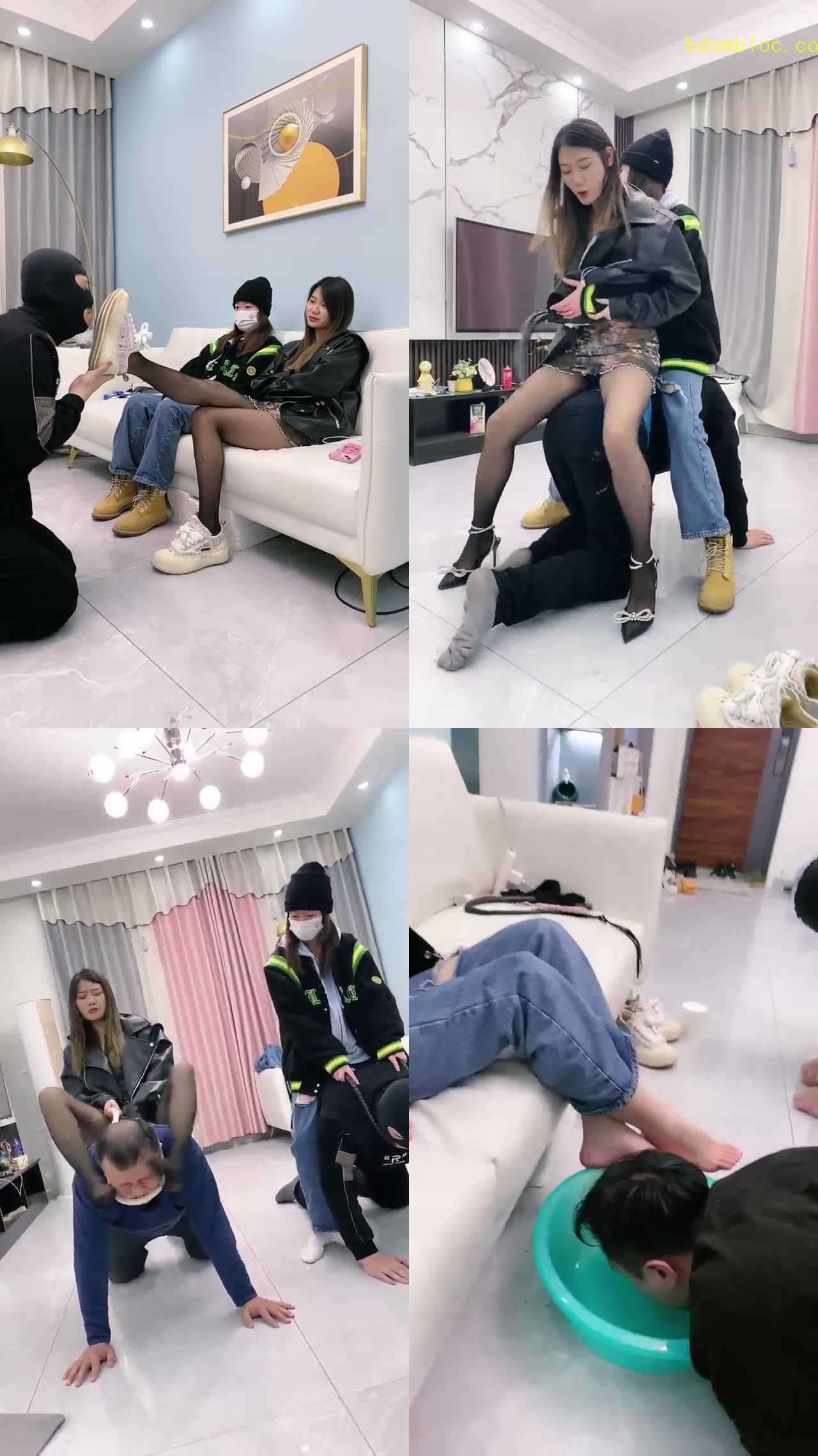 【麋鹿银儿】现实中的闺蜜变成女王 一起调教