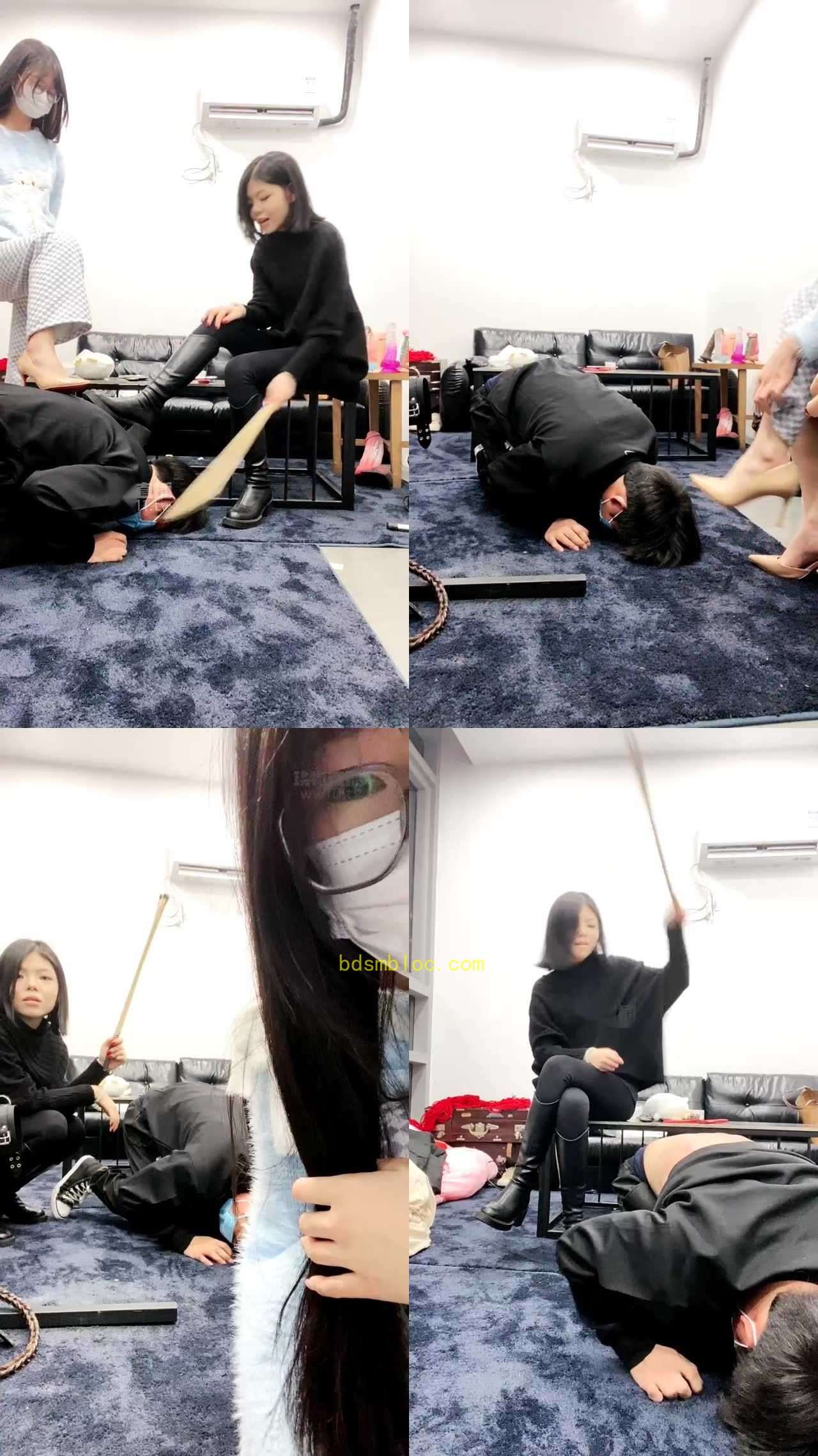 【日不落S】和老家的姐姐一起调教公狗