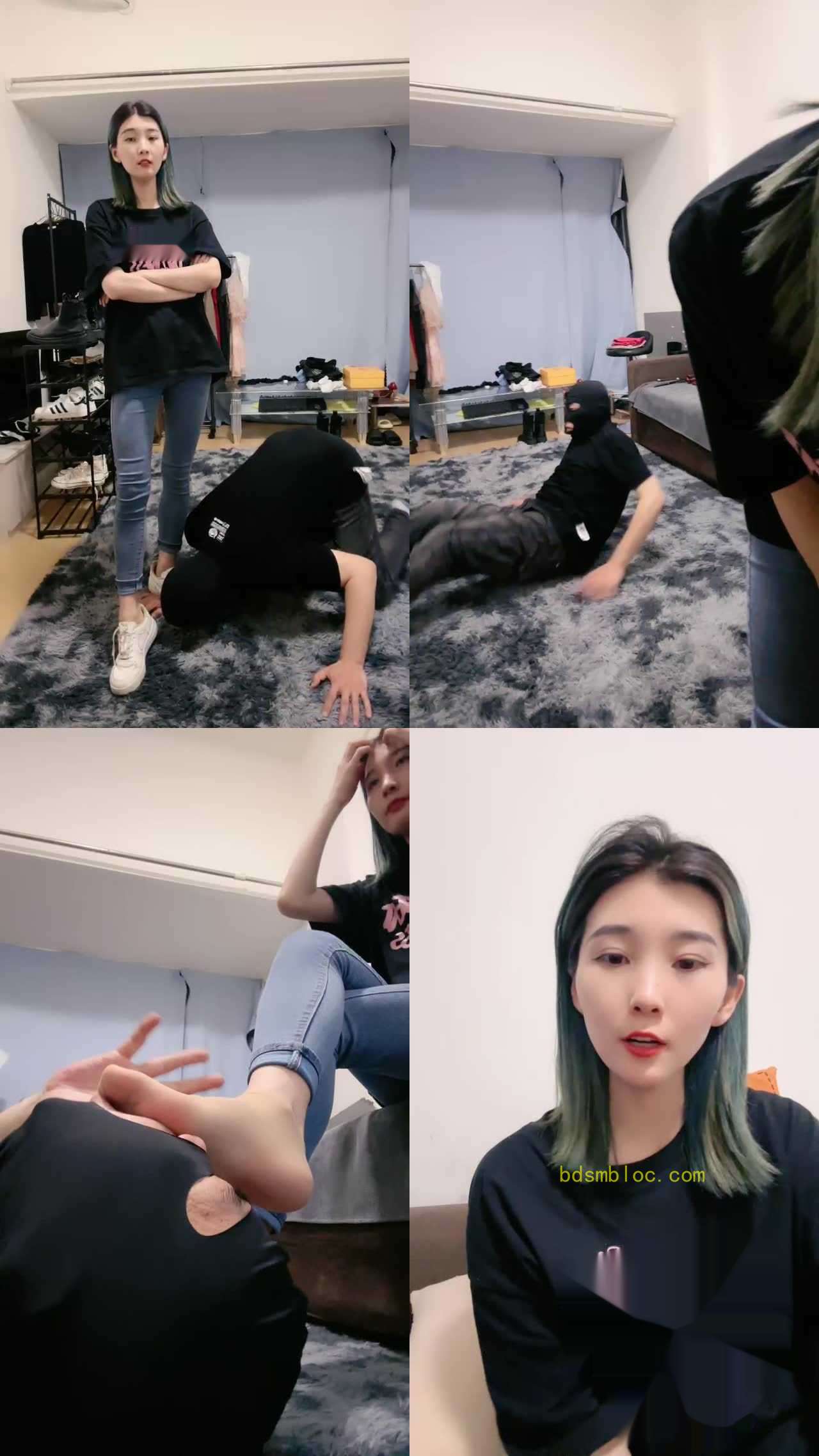 【兔兔大人】小白鞋踩踏/抽耳光/清理脏鞋底/转胯犬化/虐乳