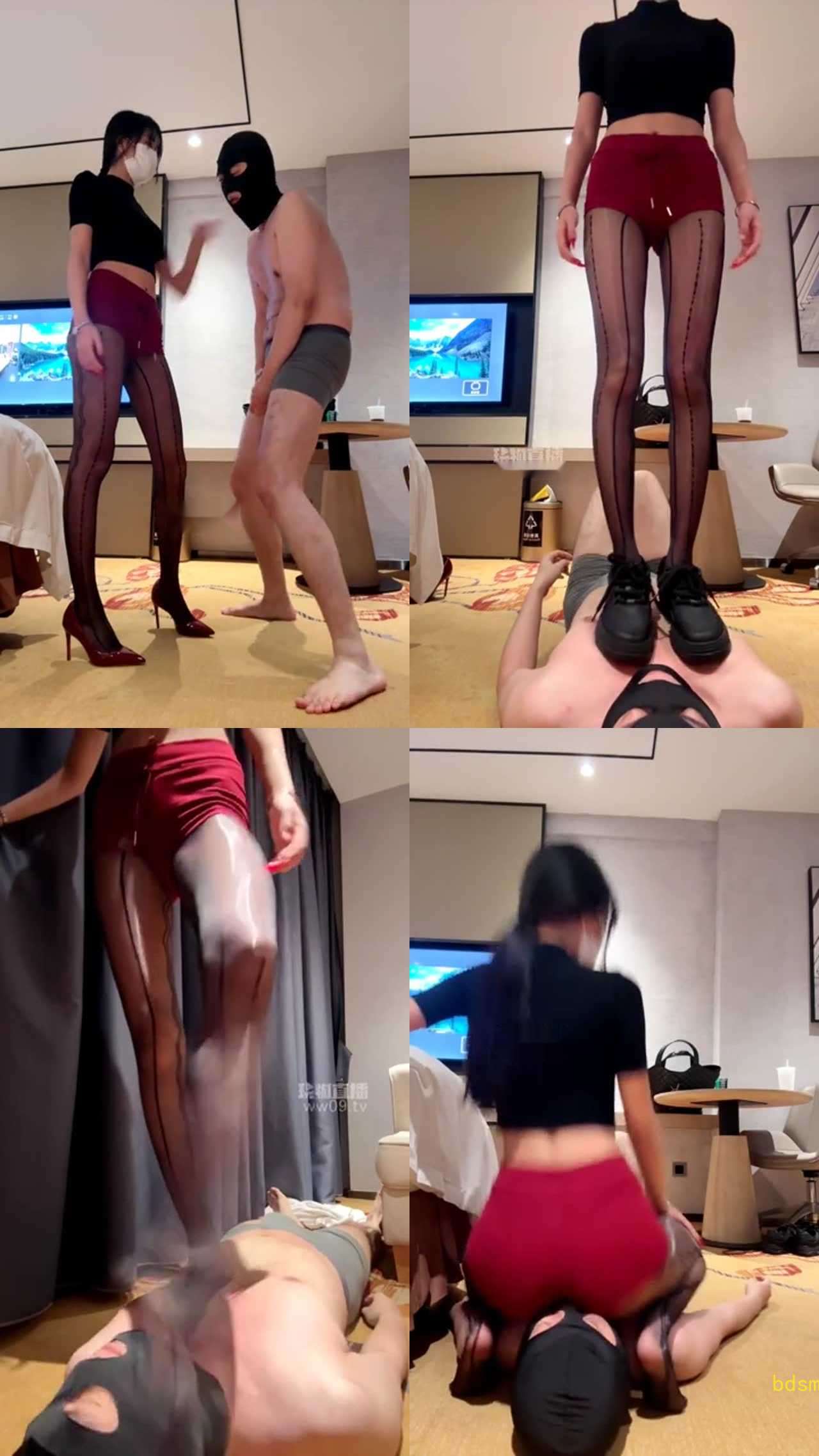 【江苏妲己】调教犯贱狗 超暴力耳光 高跟运动鞋狠踢裆 全体重踩踏狠跳踩黑丝脚耳光狂扇坐脸窒息闻舔脚深喉