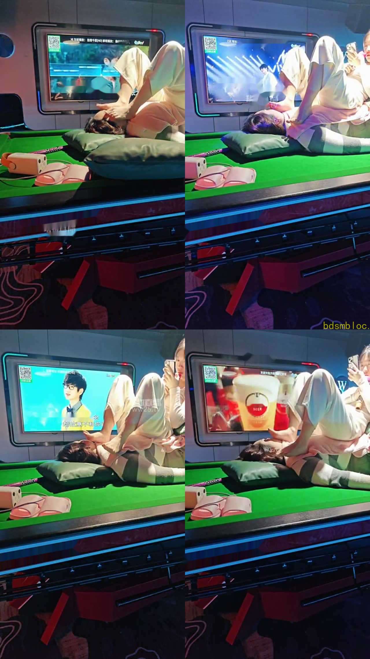 【是樱樱呀】KTV调教母狗女奴 踩脸舔脚