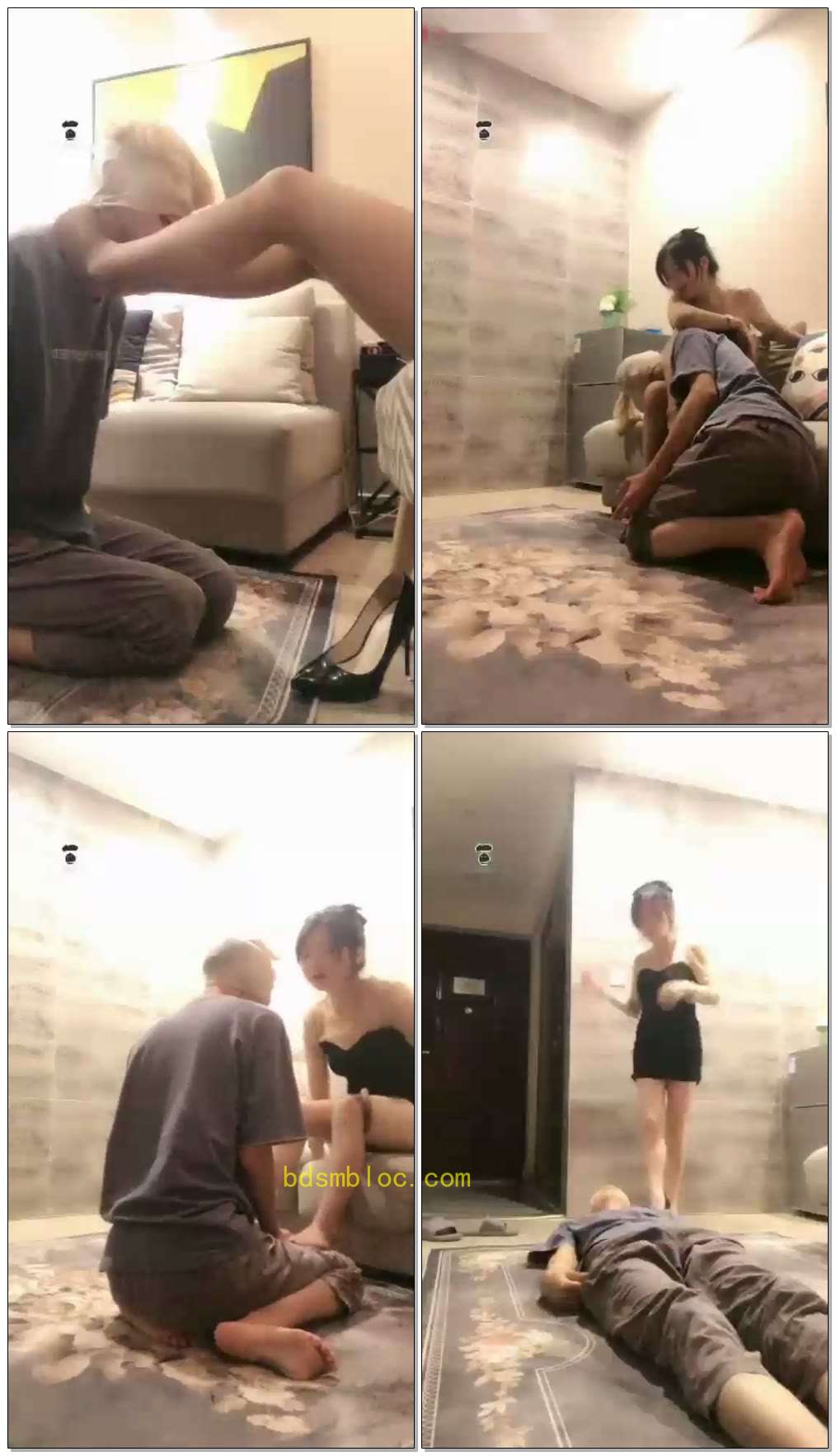 【丹丹S】肉丝调教天生下贱的狗东西