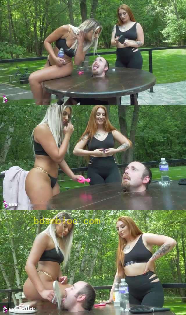 【欧美女王】BP-Ava和Riley女神浓痰暴吐贱狗!舔脏鞋底吃污垢!被囚禁无法动弹!