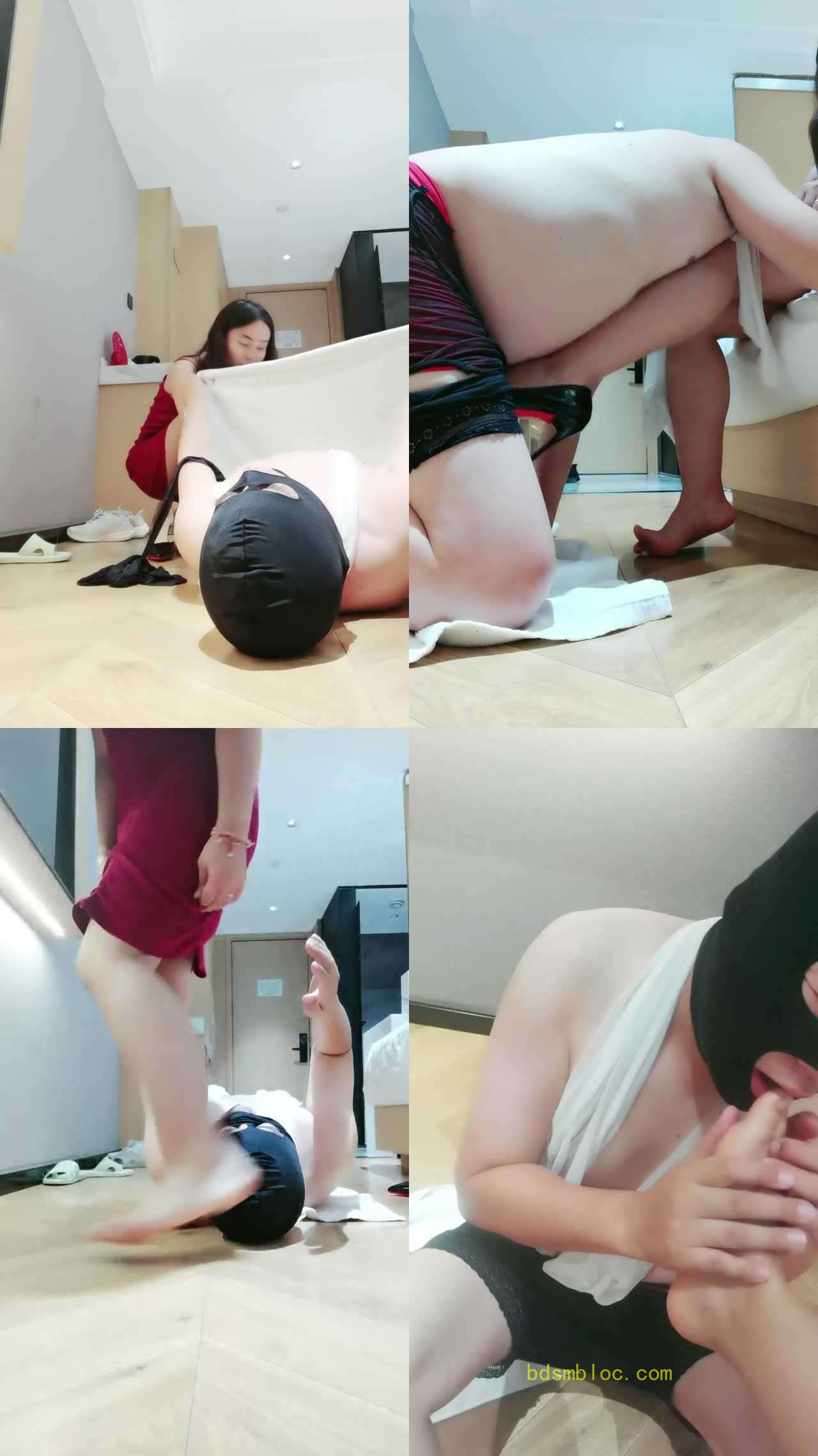 【晚安公主】裸足叉马眼内裤塞嘴按摩赏赐口水提档250下深喉坐脸5分钟全体重踩专场