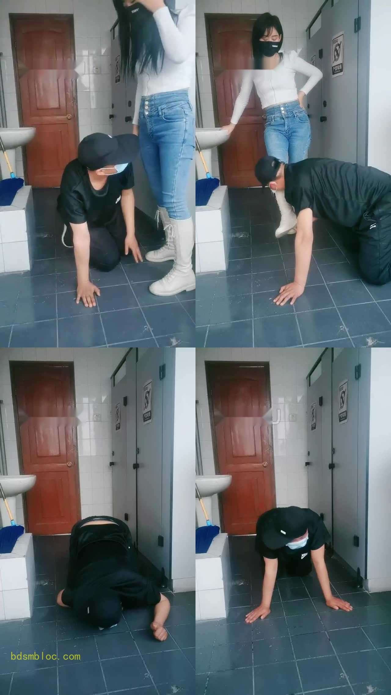 【语晴】公厕偷窥的下场