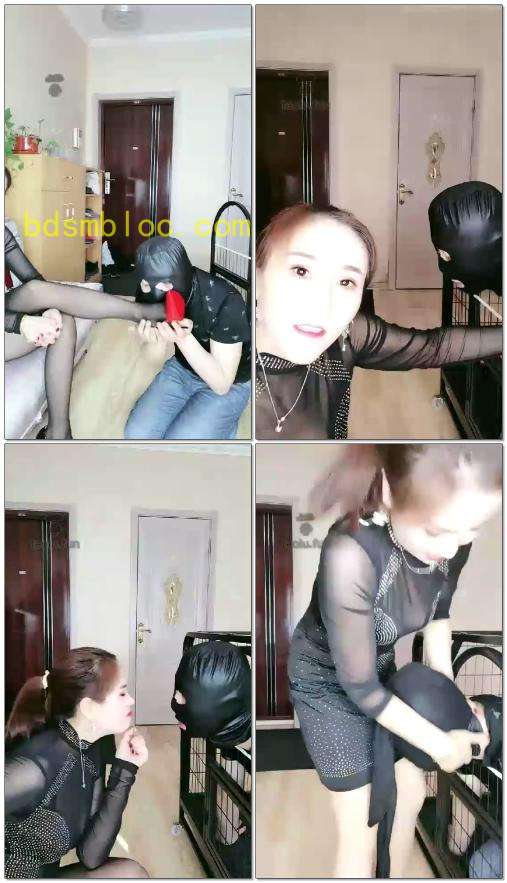 【楚琪S】狗笼调教贱狗