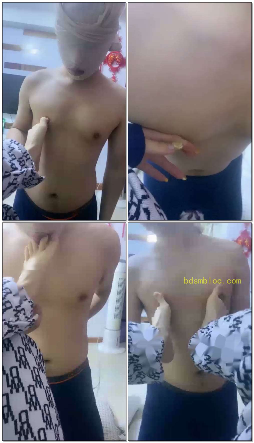 【悦女皇s】舔脚，耳光，虐乳