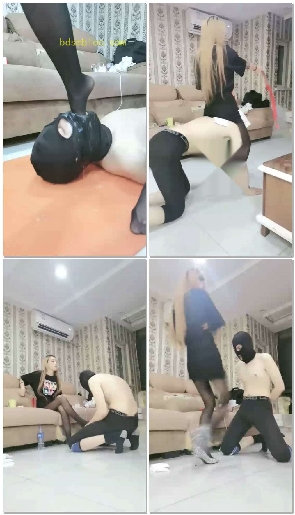 【傲柔】调教提档，深喉，踹踩扇踢，舔脚圣水，骑马钻胯，口水