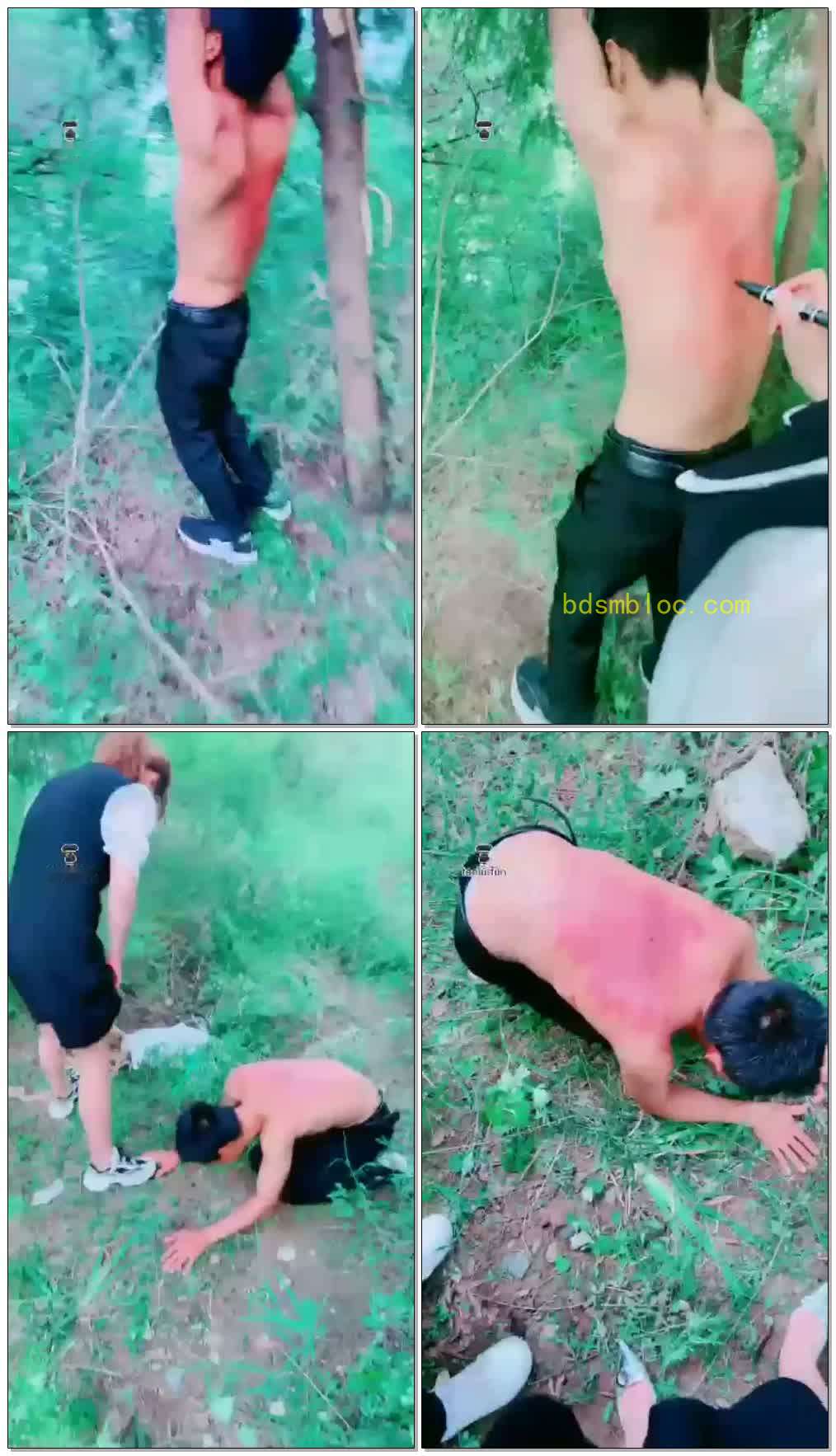 【清墨S】户外野调贱狗，吊虐鞭打