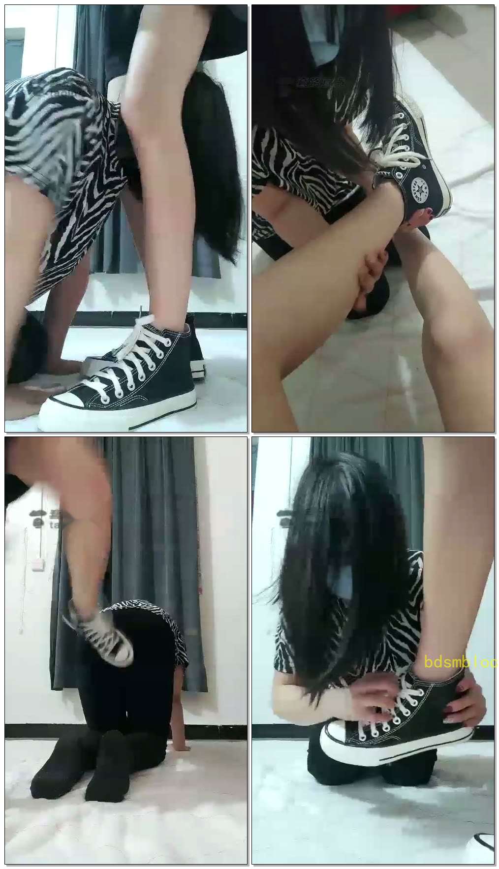 【00小主s】调教学妹下，轻度开发，帆布鞋，强迫闻棉袜